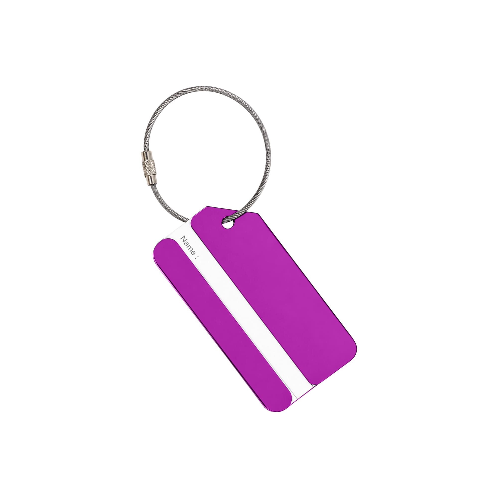 Square Aluminium Luggage Tag B