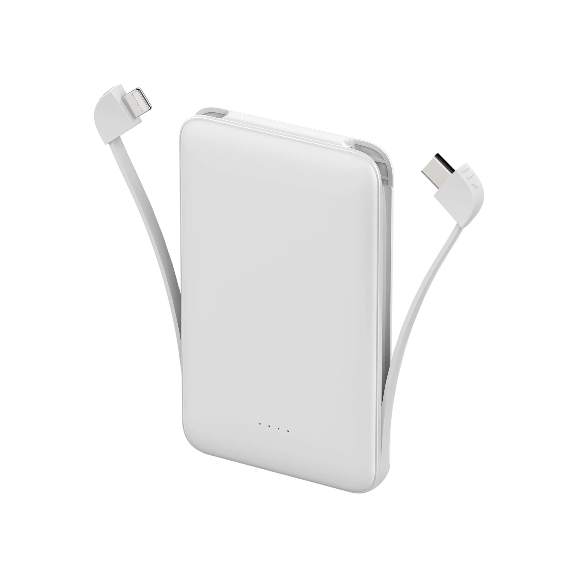 5000mAh Slim Power Bank with Charging Cable