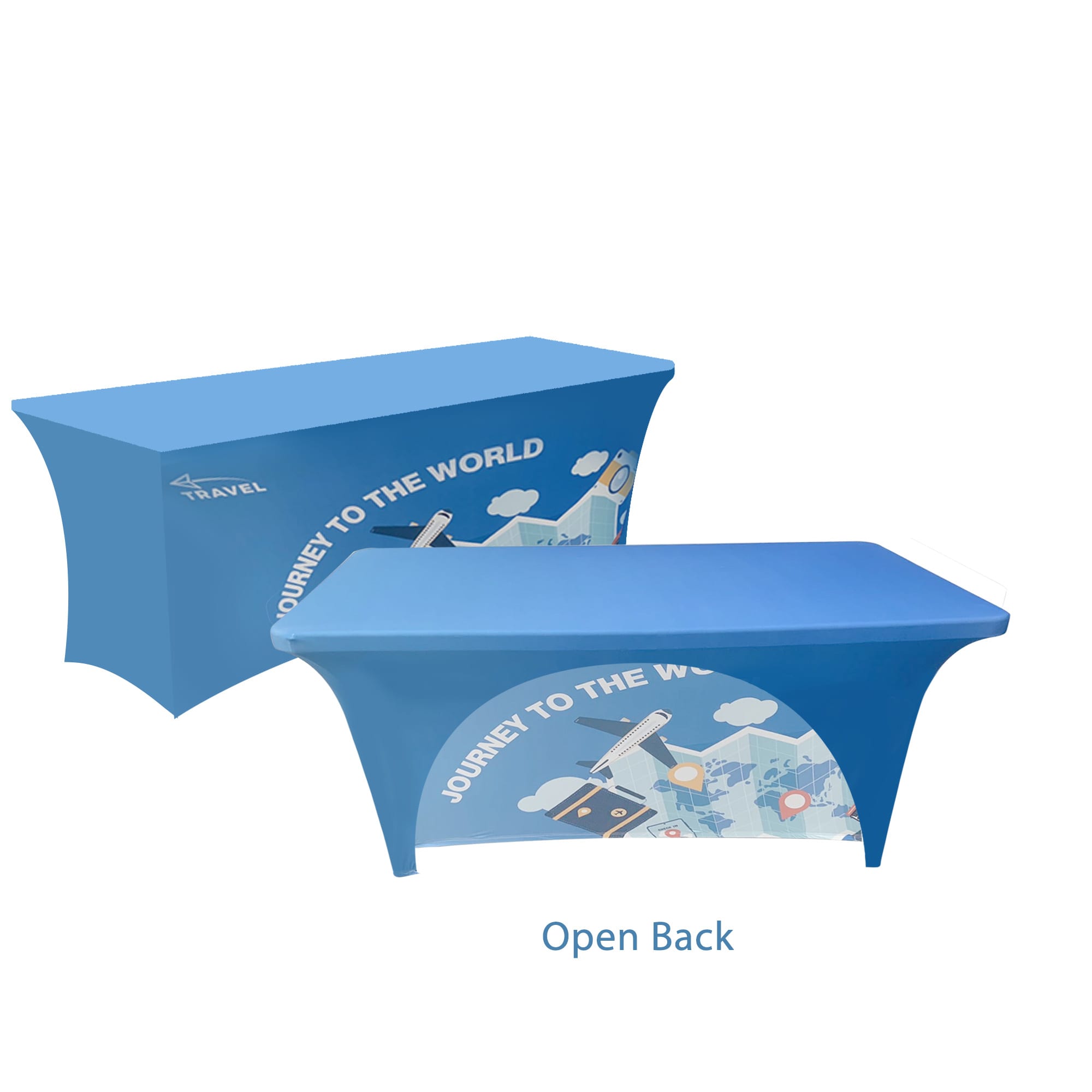 Stretch Table Covers with Open Back * 8ft