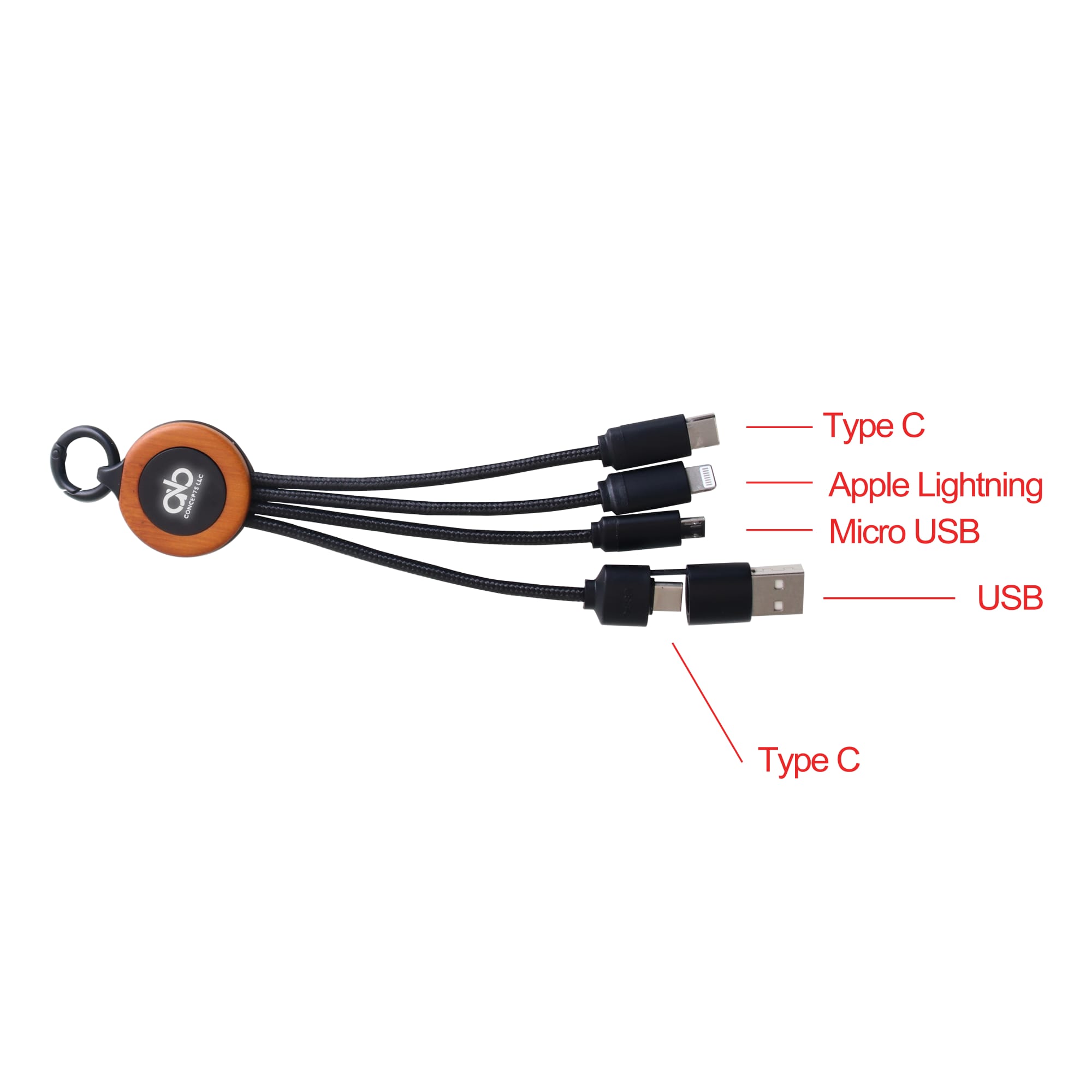 Light Up Charging Cable - Round Shape