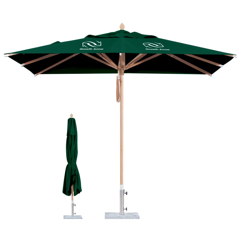 4x4m Wind-resistant Square Stock Colour Outdoor Umbrella