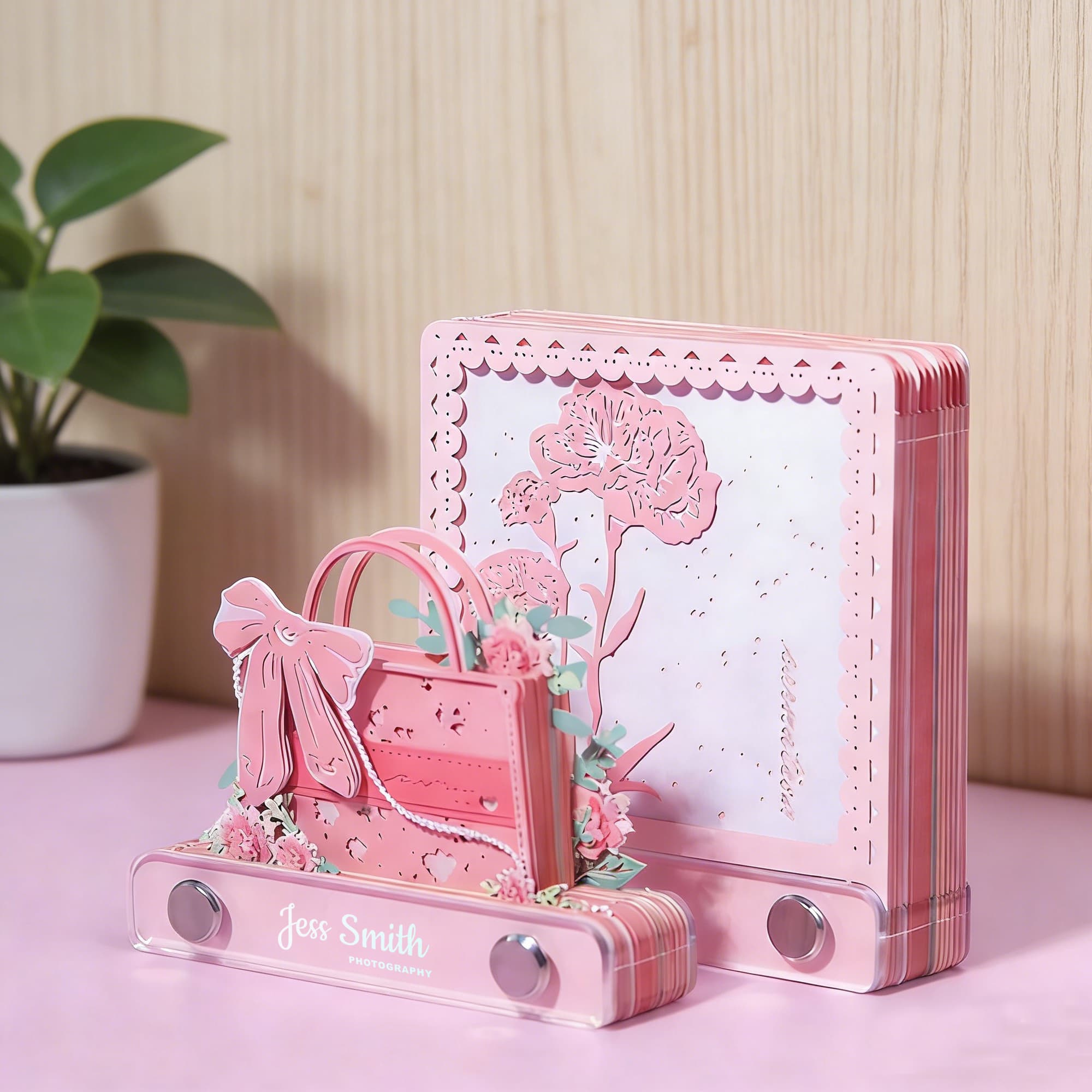 3D Paper Art Handbag Tear-off Notepad