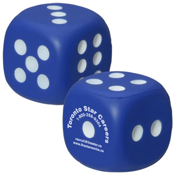 Dice Shape Stress Reliever