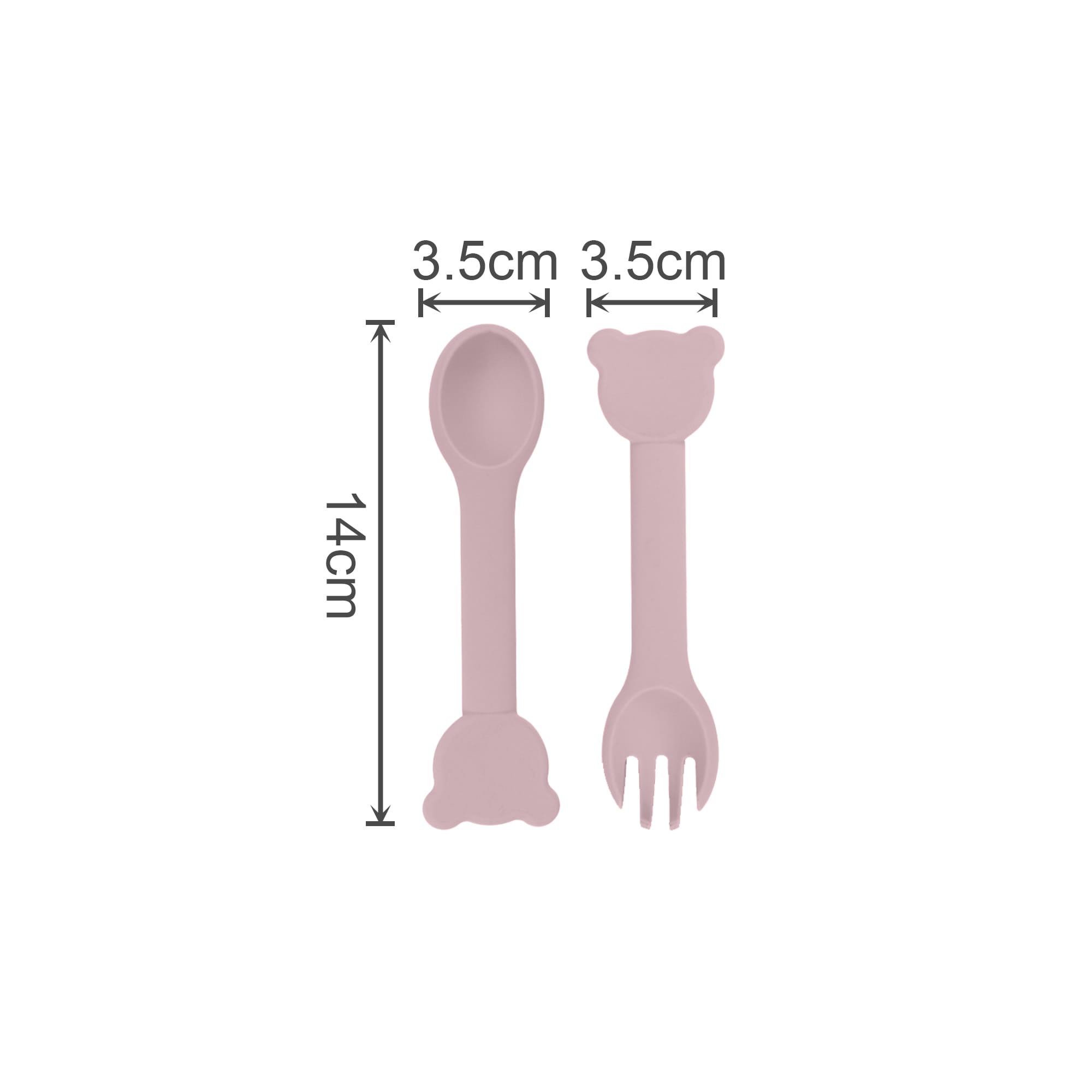 Bear Shape Silicone Kids Cutlery