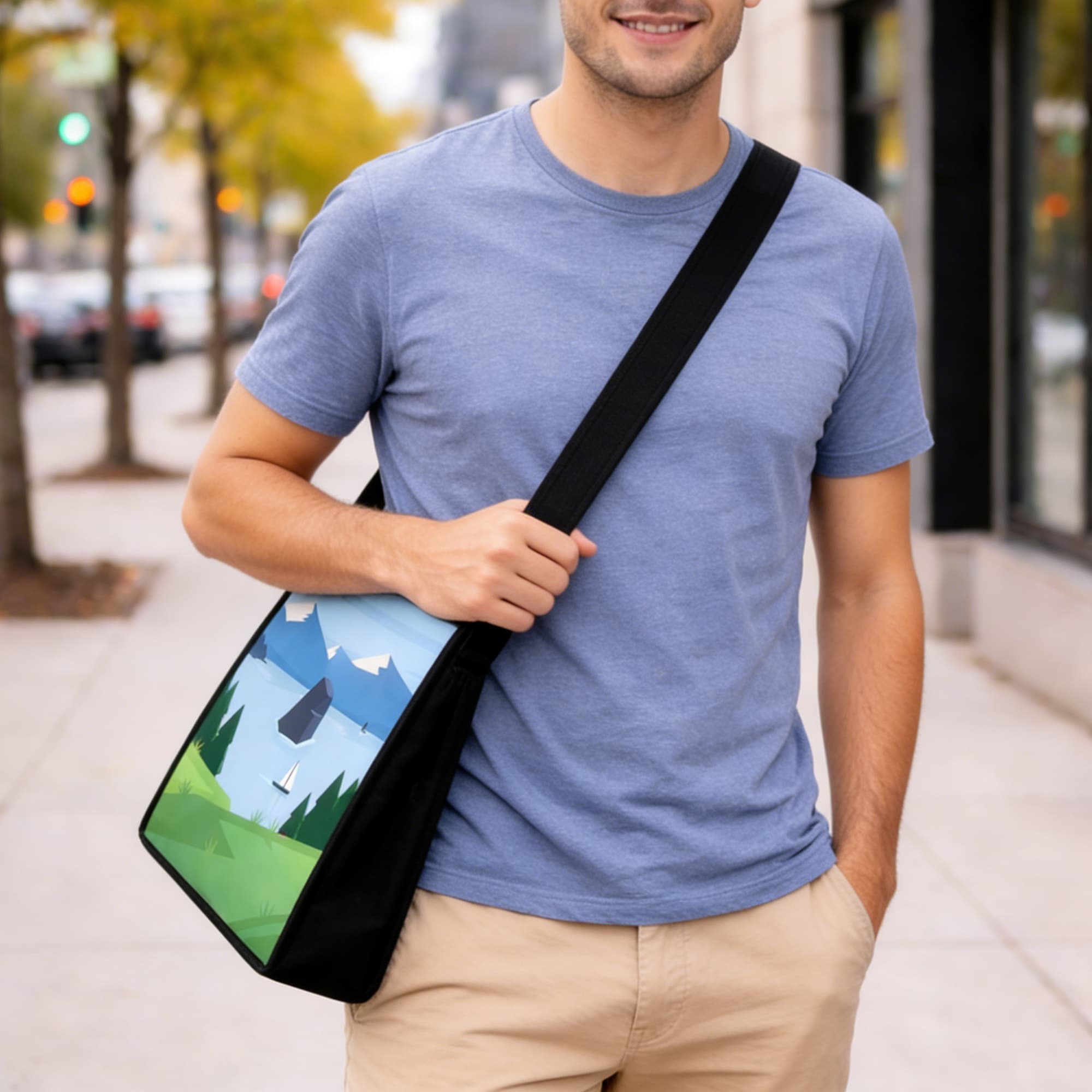 Custom Sublimation Crossbody Bag