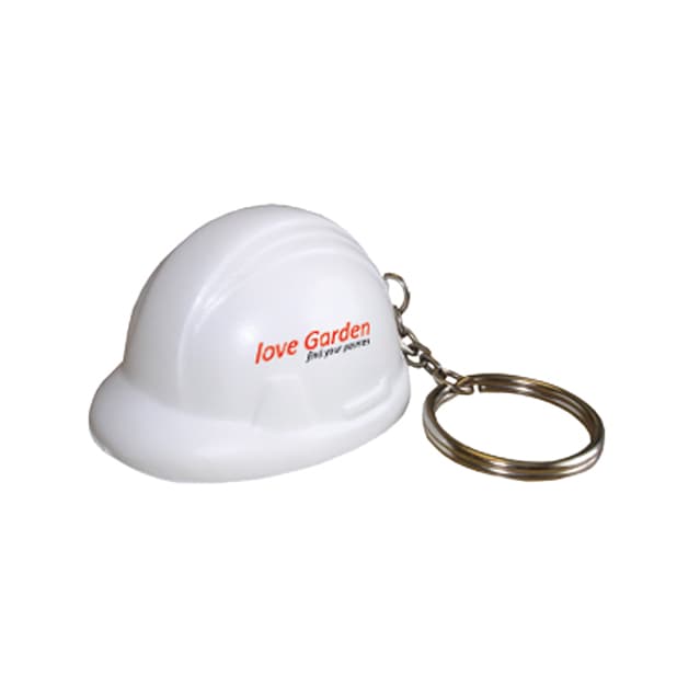 Keyring with Helmet Stress Reliever