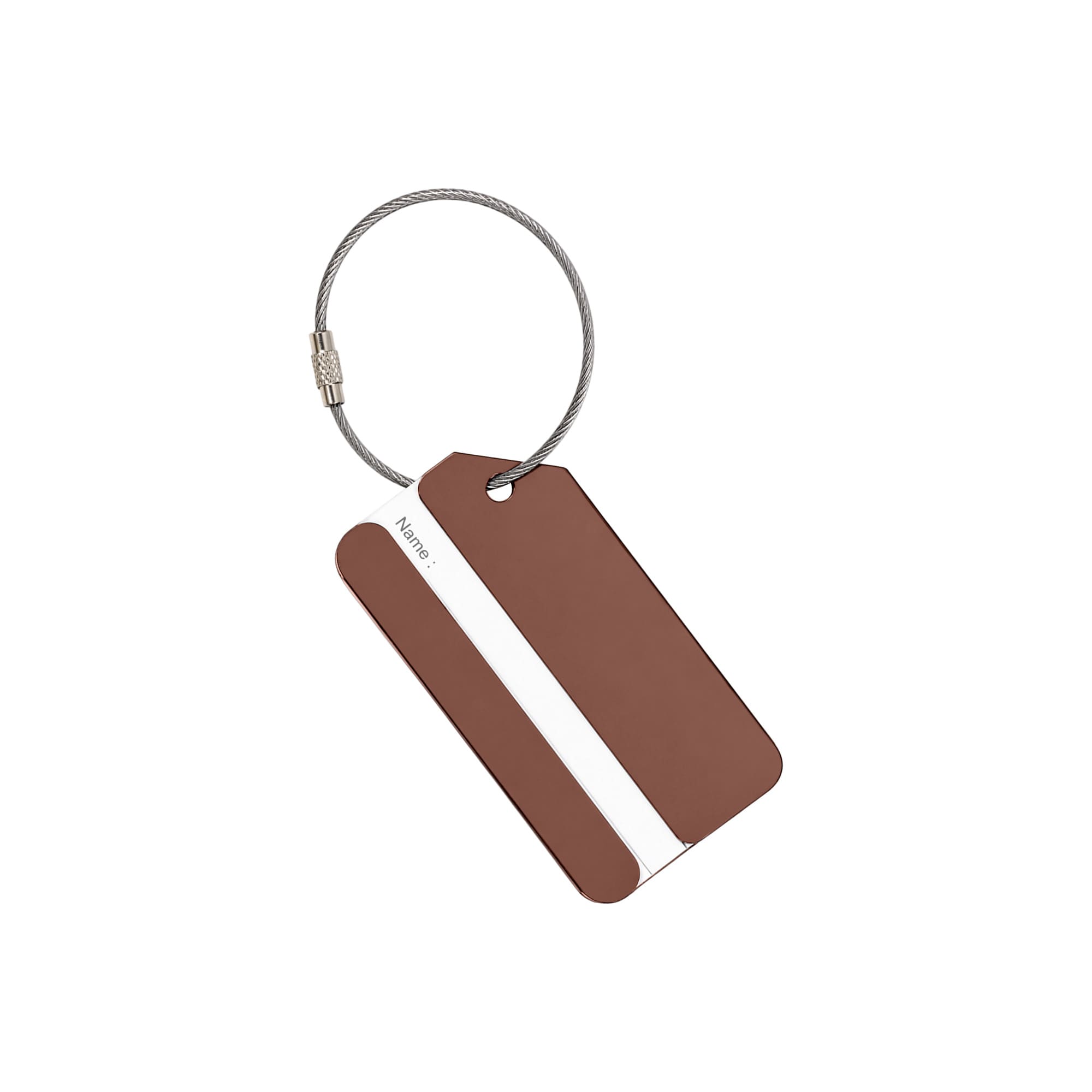 Square Aluminium Luggage Tag B