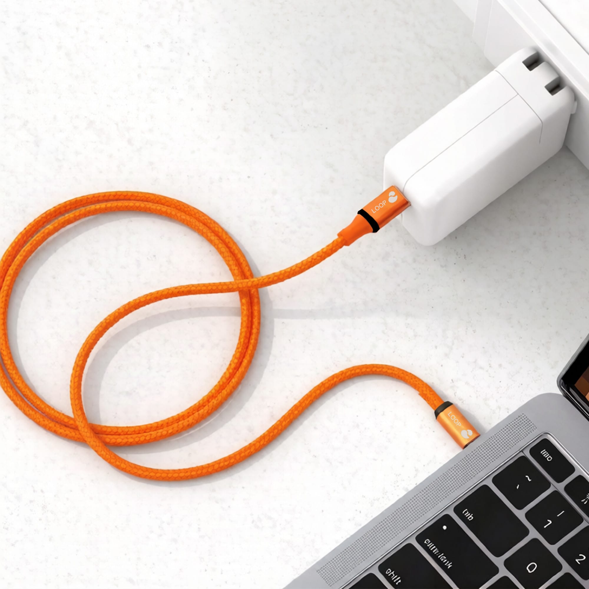 100W Magnetic Flat Braided Charging Cable