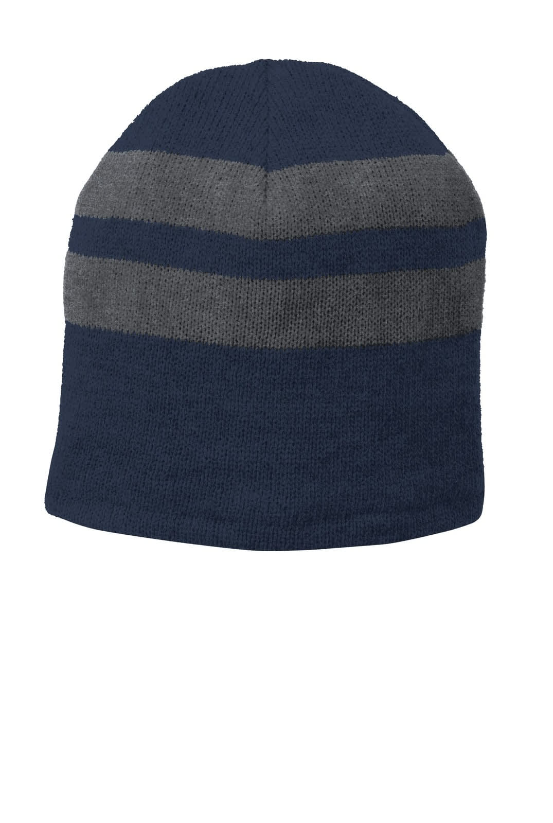 Port & Company Fleece-Lined Striped Beanie Cap