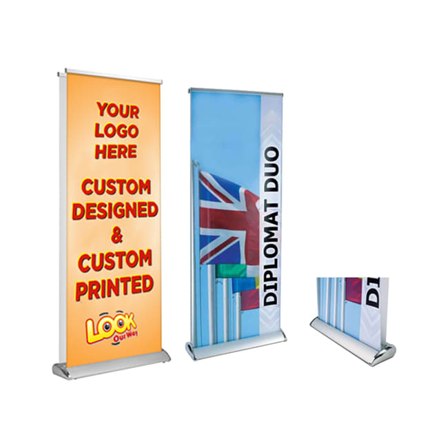 Double Sided Pull Up Banner (85 x 200cm)