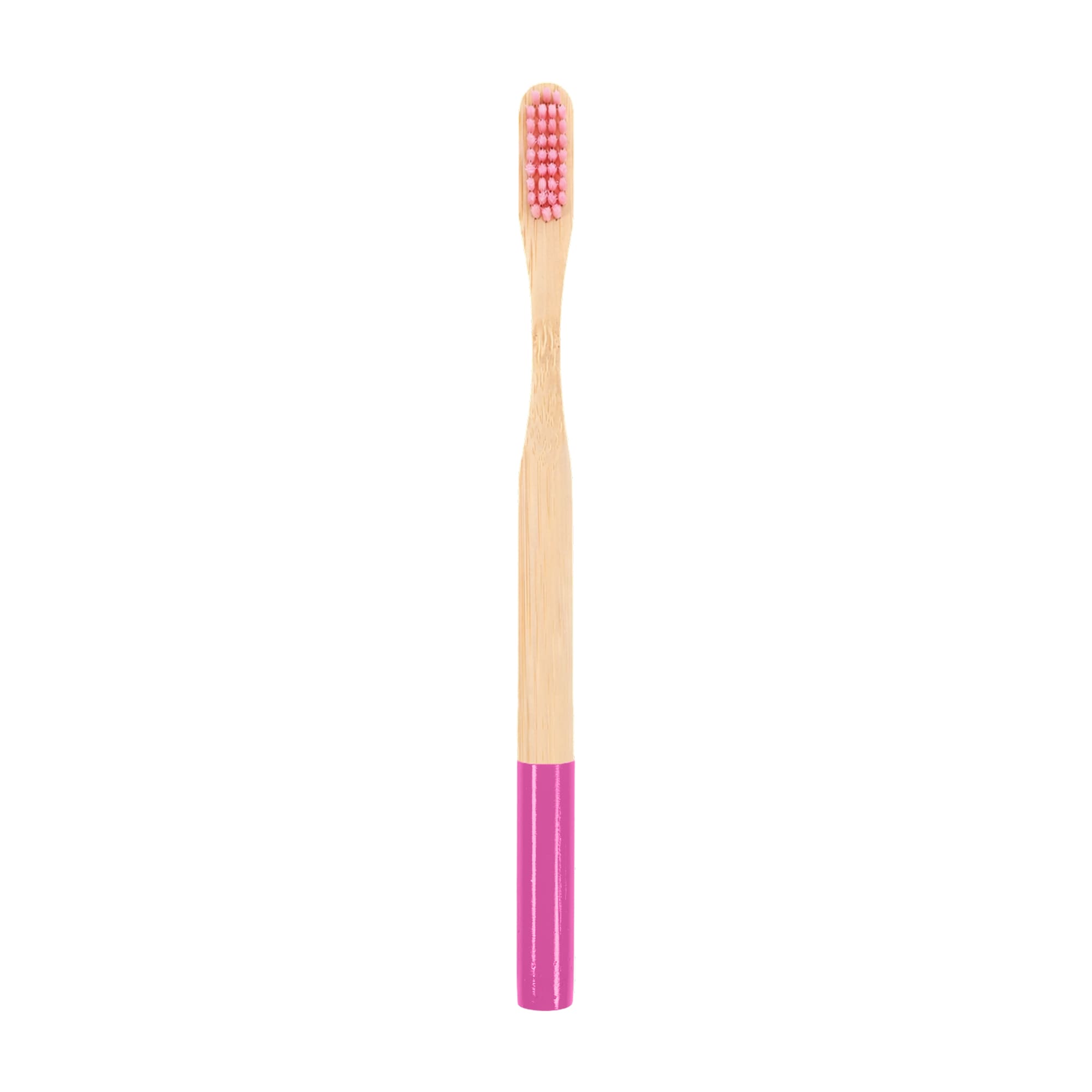 Large Round Handle Colorful Bamboo Toothbrush