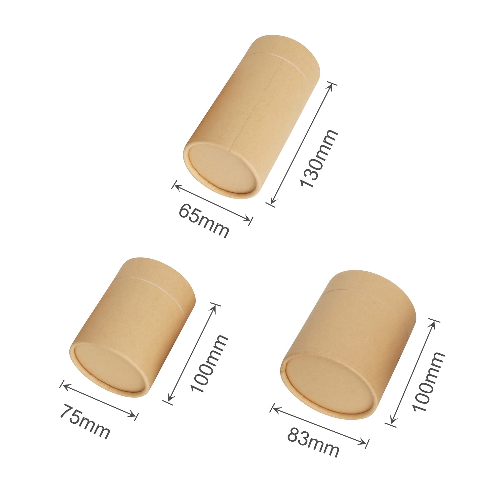 Small Paper Cylinder Boxes (65 x 130mm)