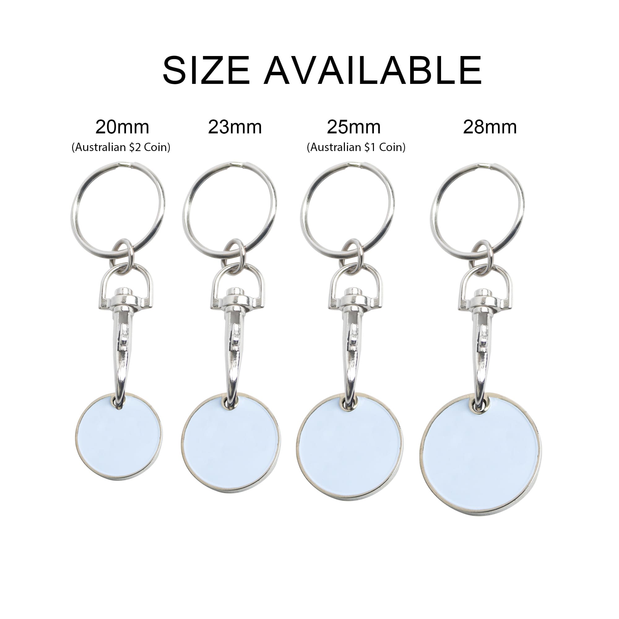 Printed Trolley Coin Keyring