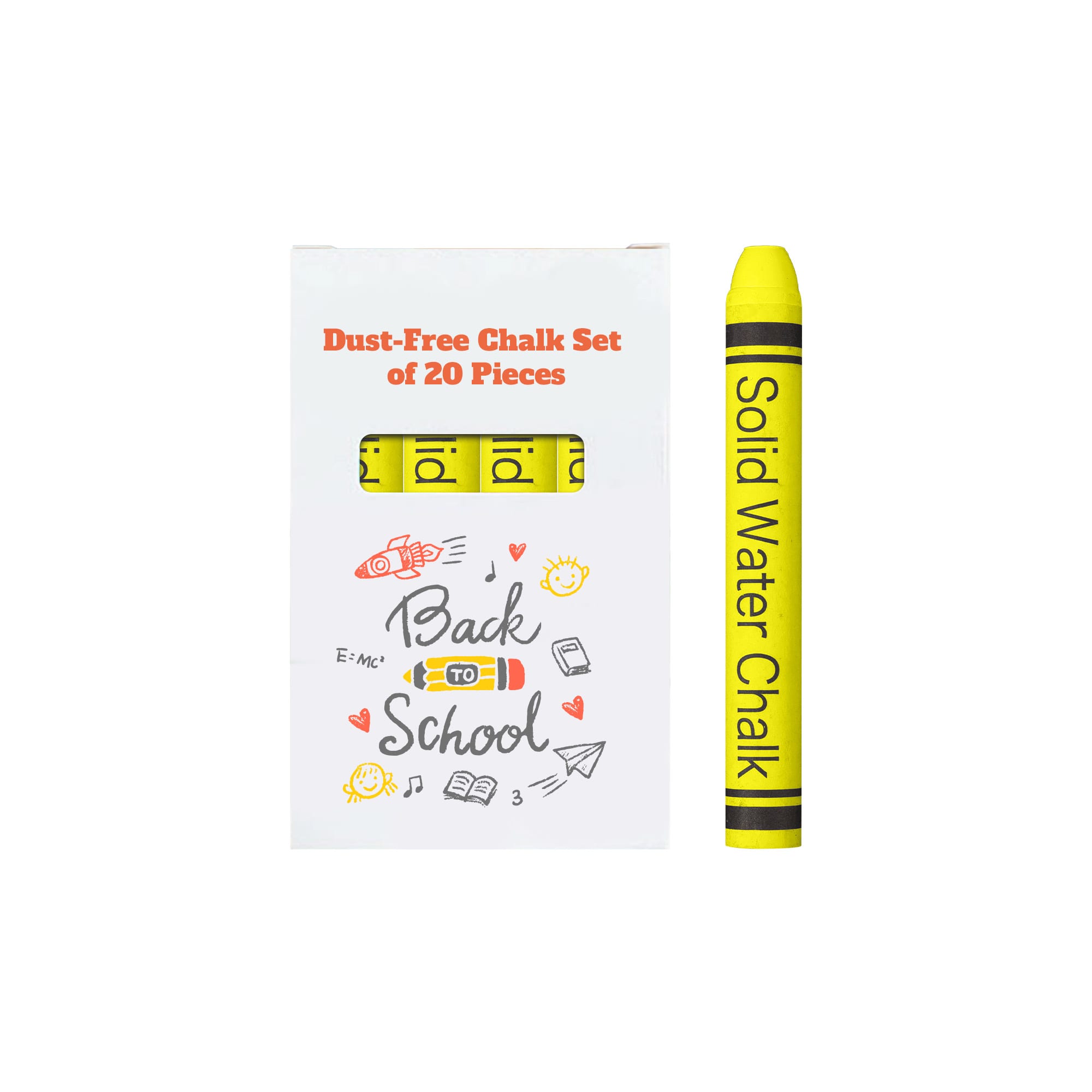Dust-Free Chalk Set of 20 Sticks