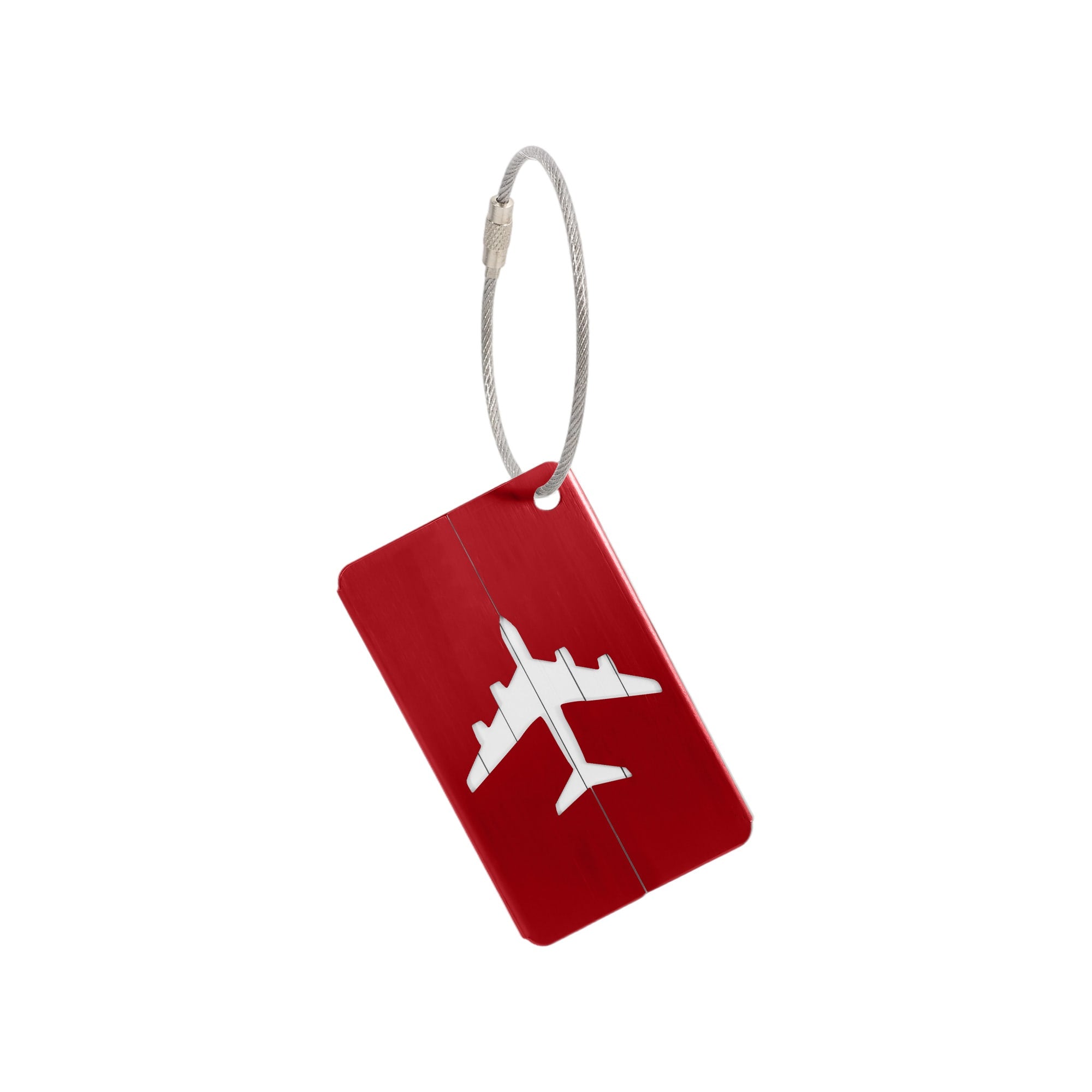 Plane Square Wire Cable Luggage Tag