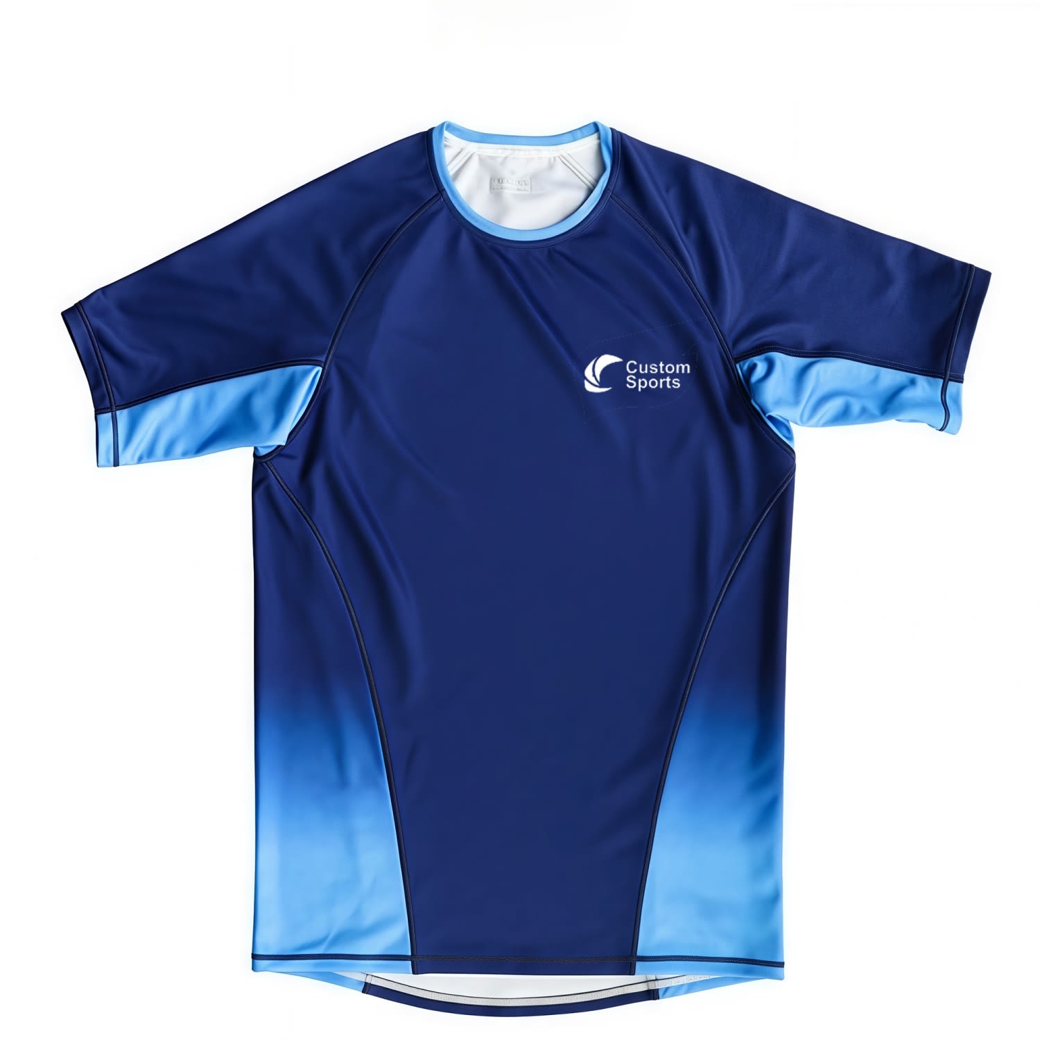 100% Polyester Micro Mesh Sublimated Crew Neck Raglan Tee Shirt
