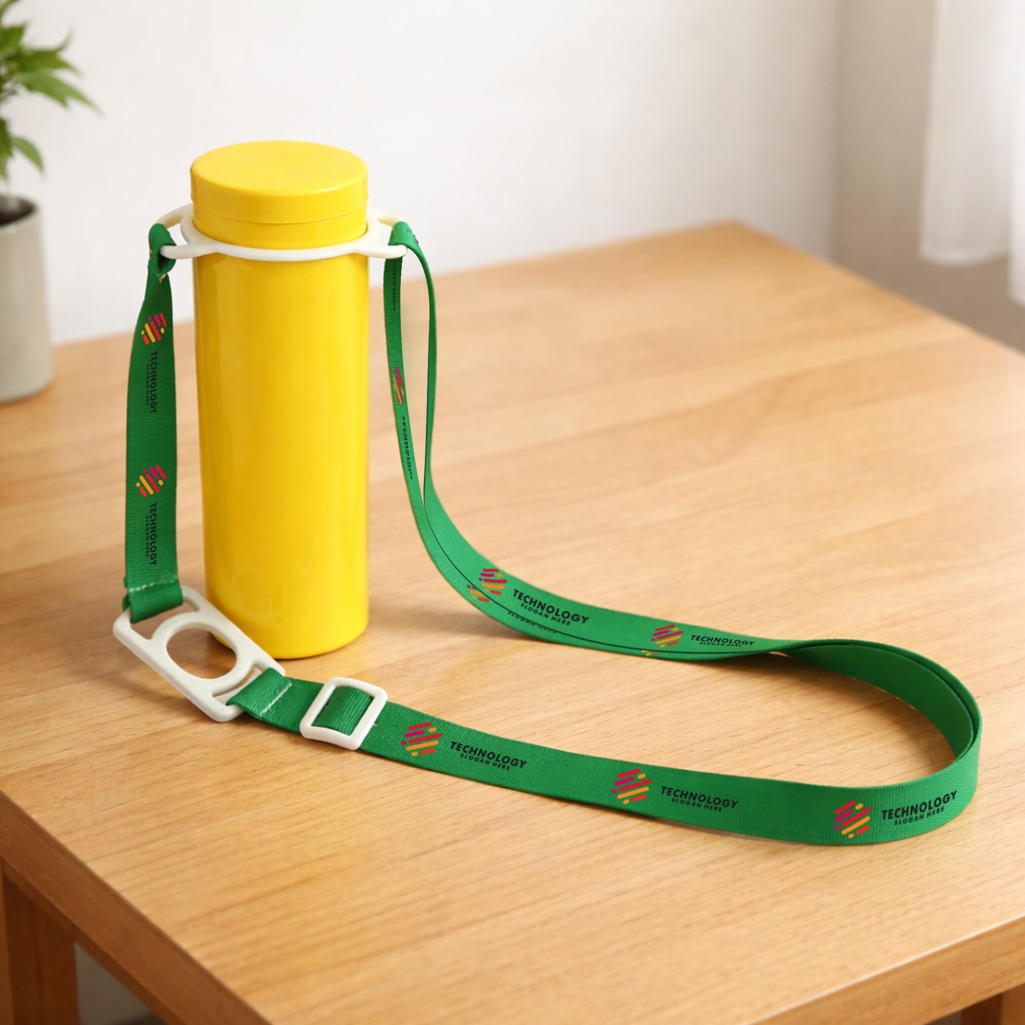 RPET 2 in 1 Water Bottle Lanyard