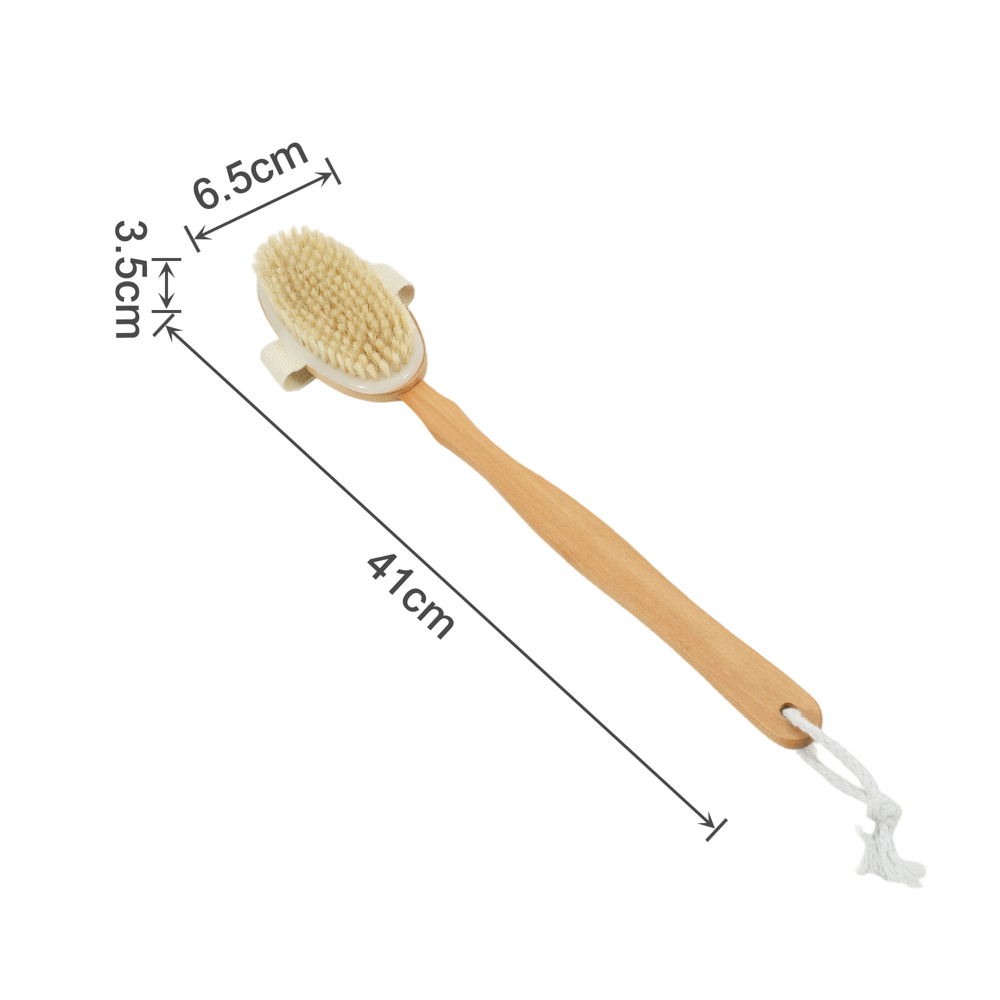 Detachable Shower Brush With Long Handle