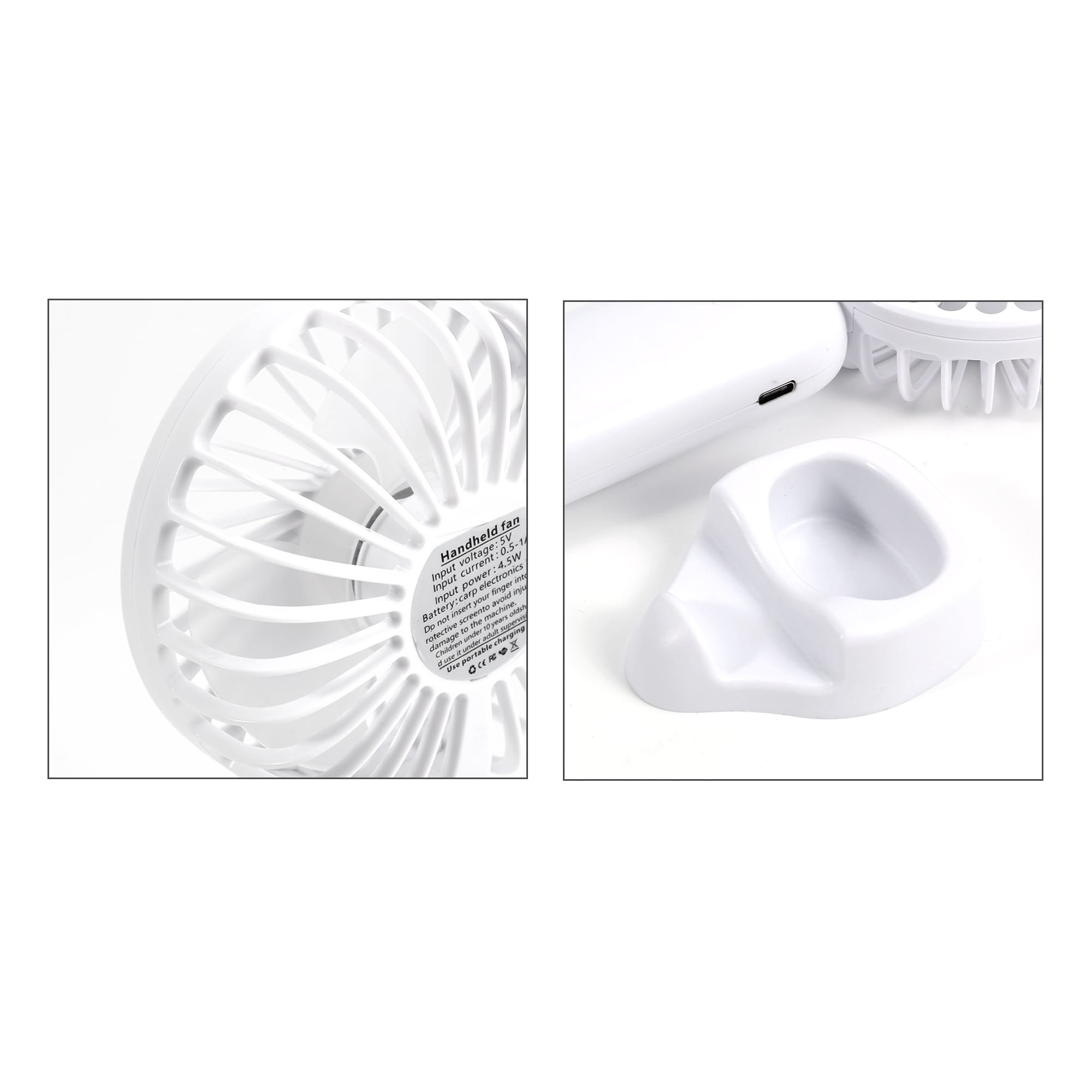 Handheld Fan with Phone Stand