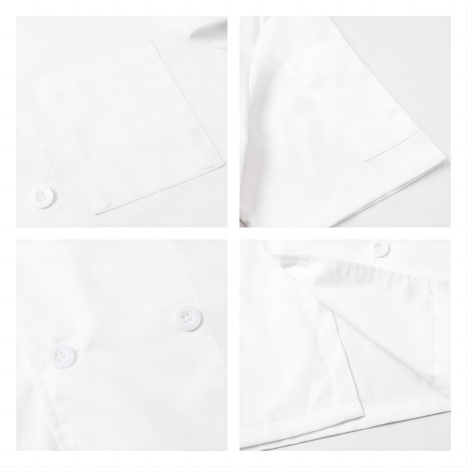 Classic Short Sleeves Double Breasted Chef Jacket