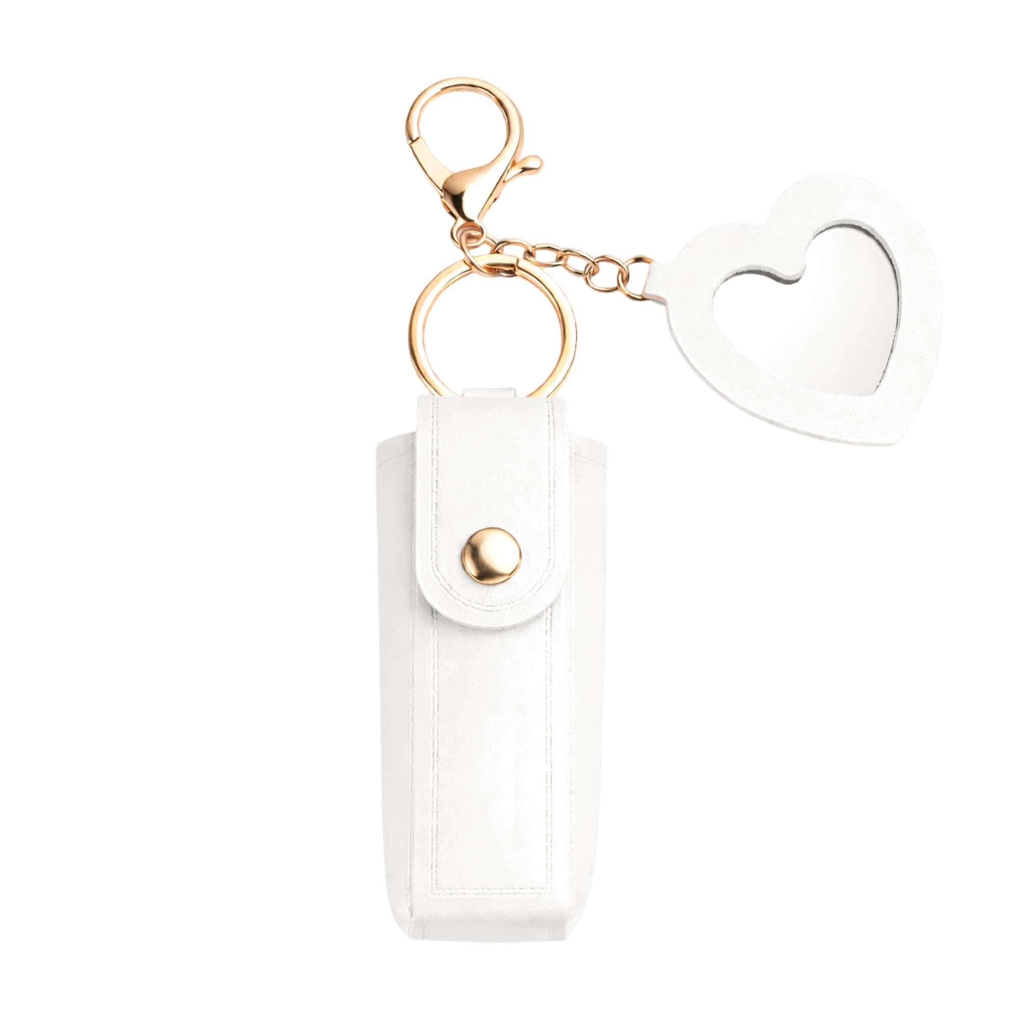 Custom Lipstick Pouch Keychain with Mirror