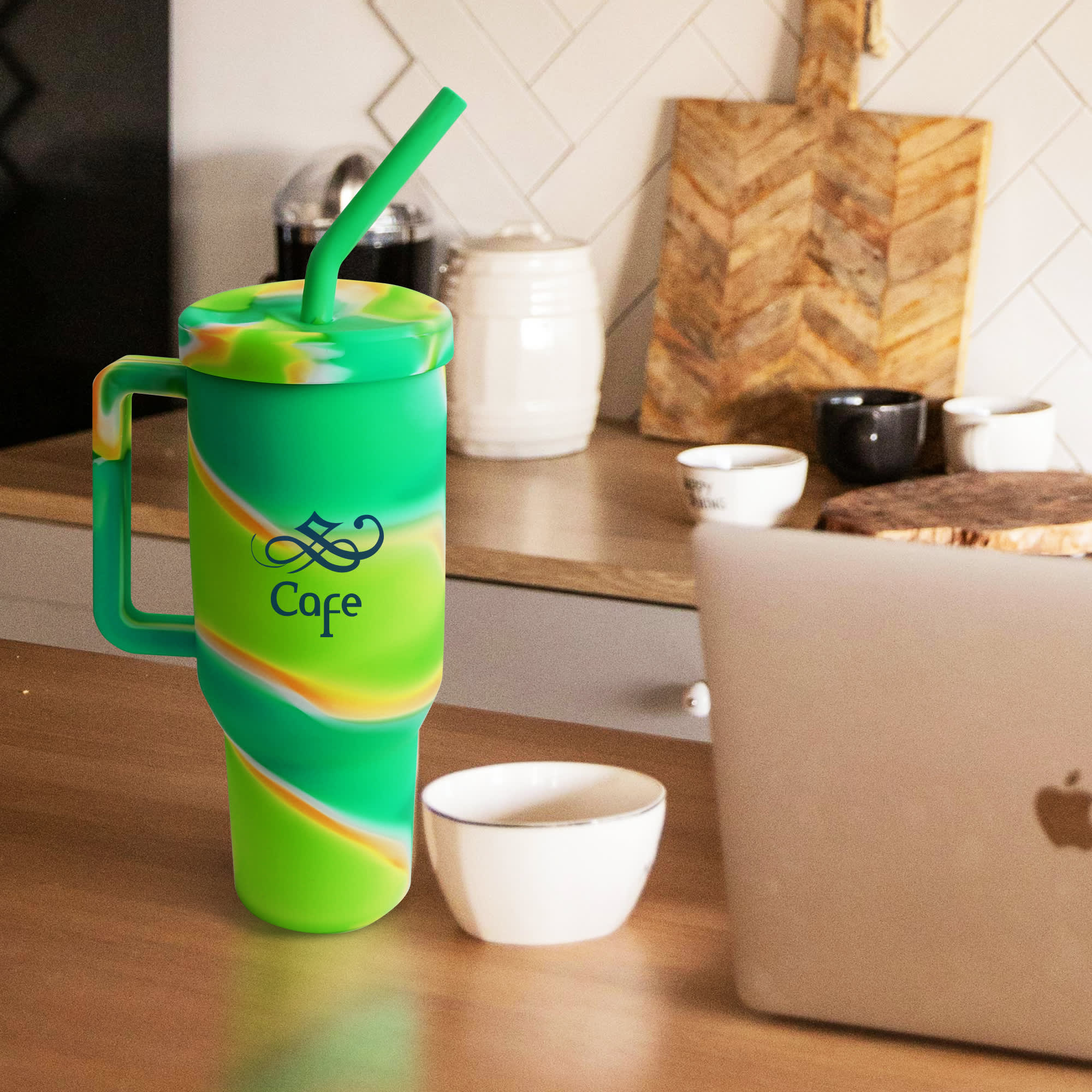 1200ml Custom Silicone Cup with Handle