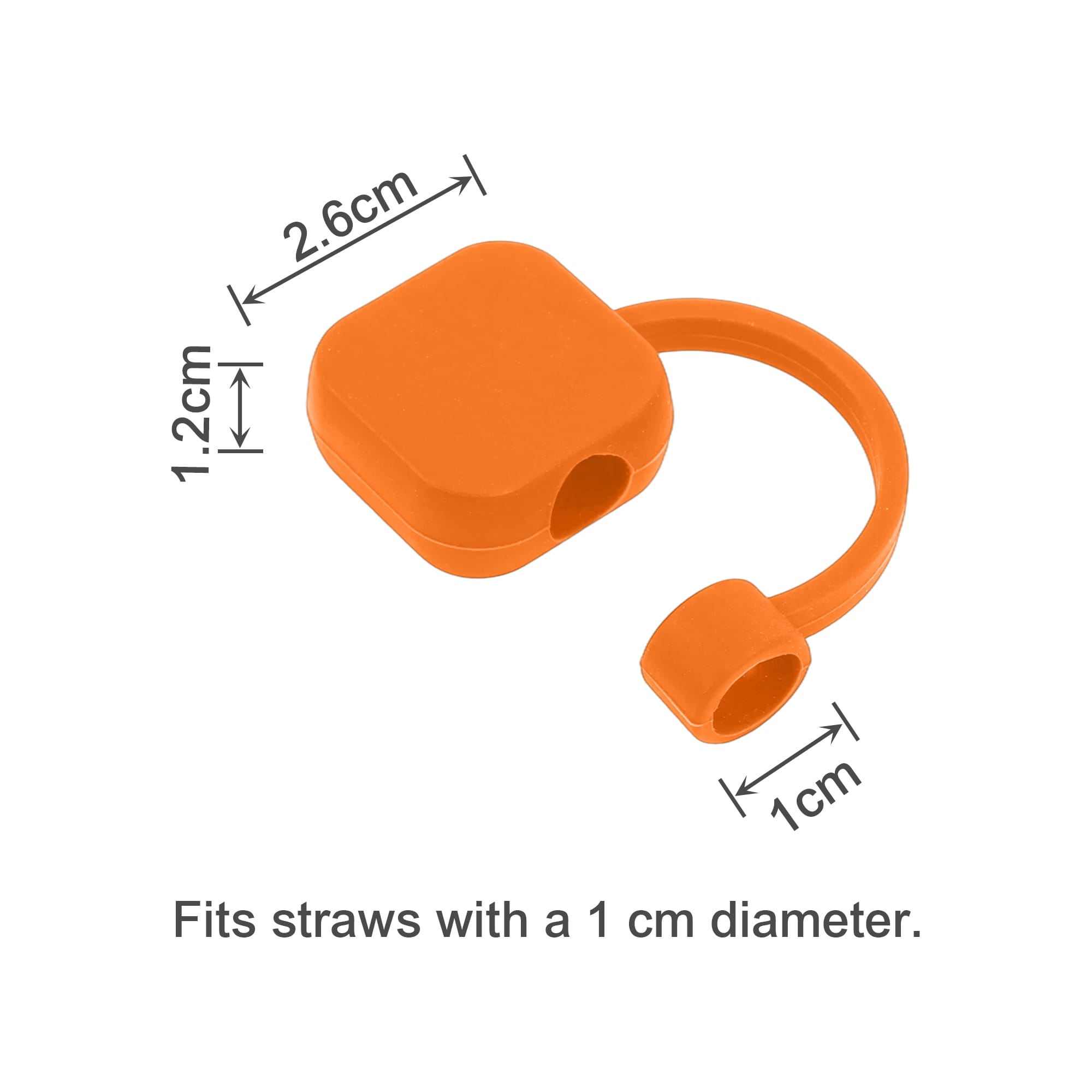 Square Silicone Straw Cover