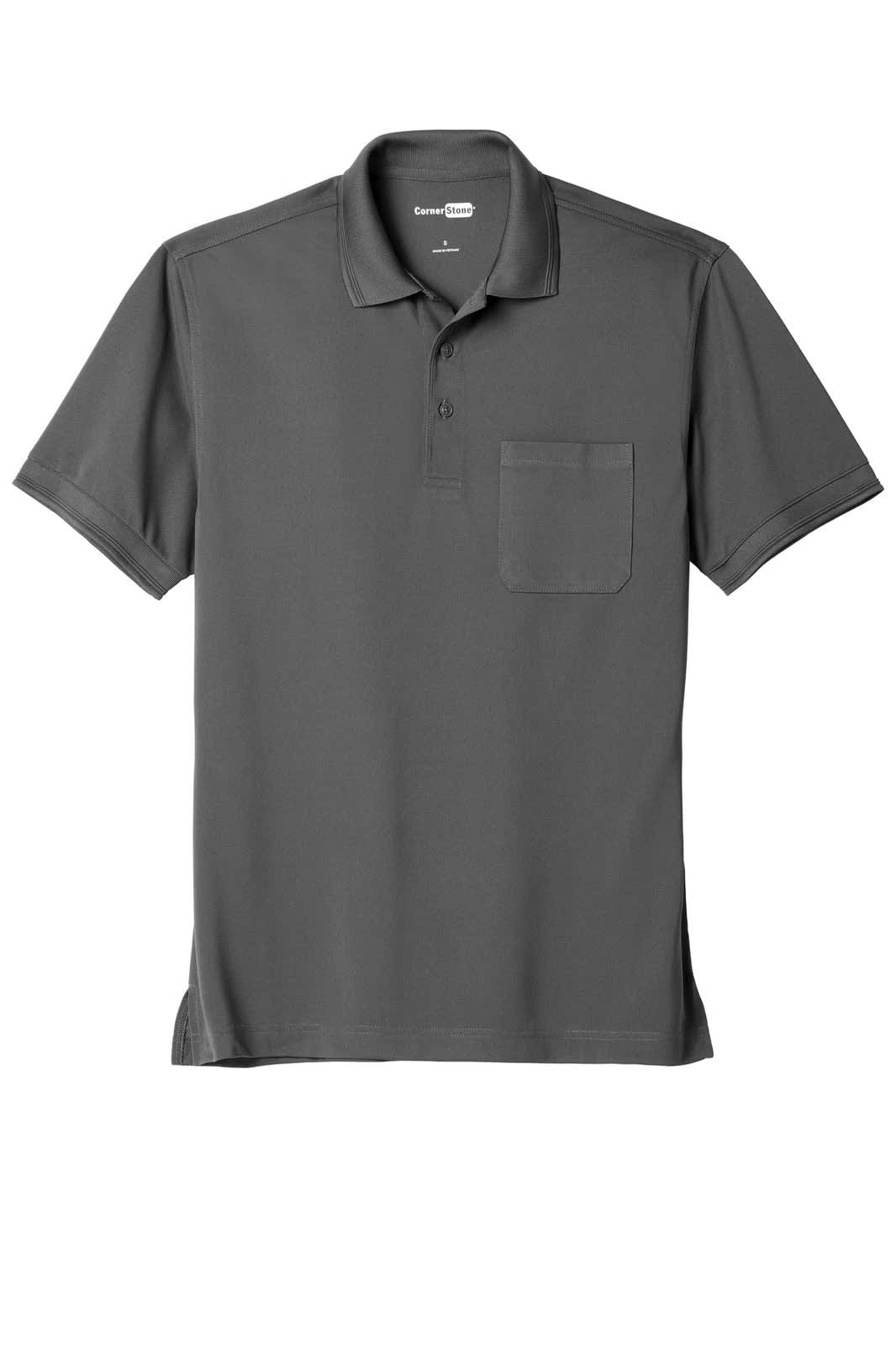 CornerStone Industrial Snag-Proof Pique Pocket Polo
