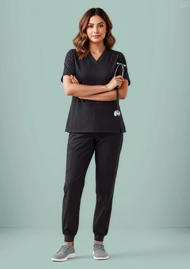 Womens Riley Stretch Scrub Top