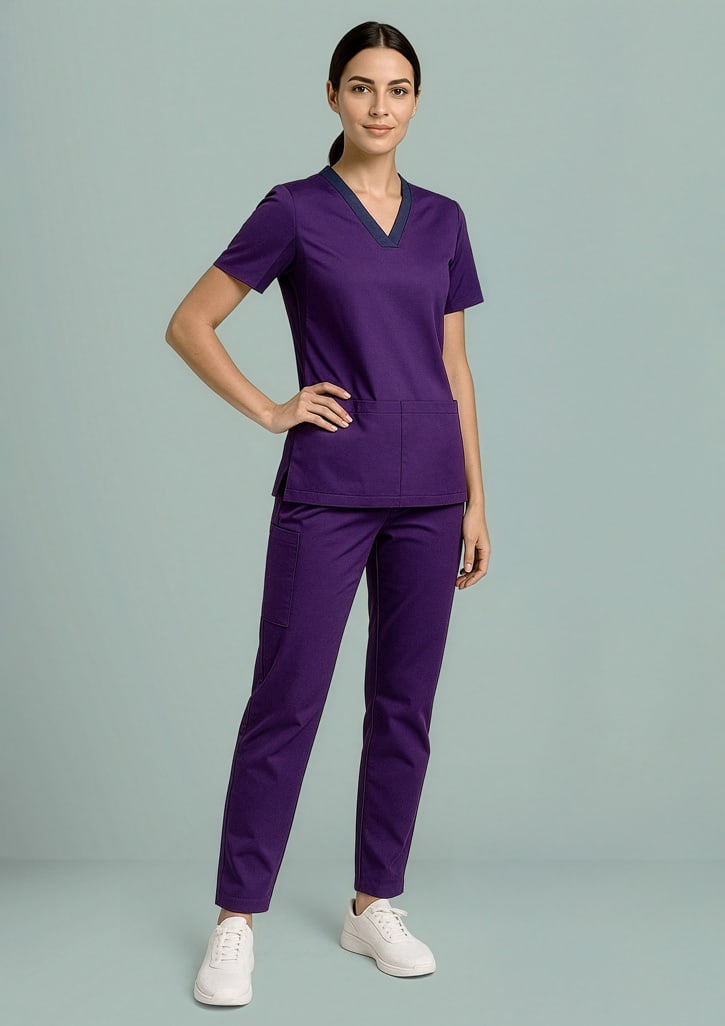 Womens Riley Stretch Scrub Top
