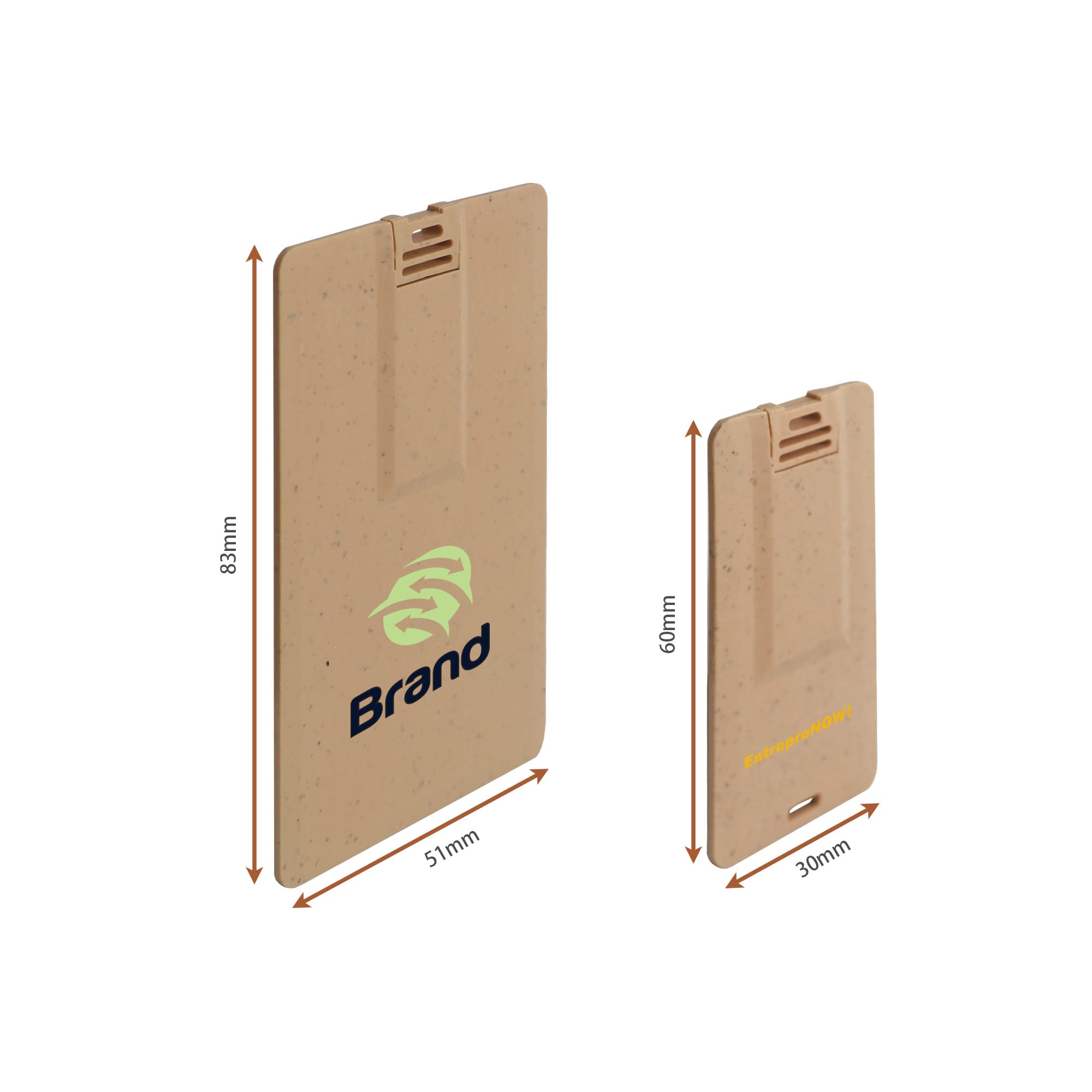 Wheat Straw Credit Card Flash Drive