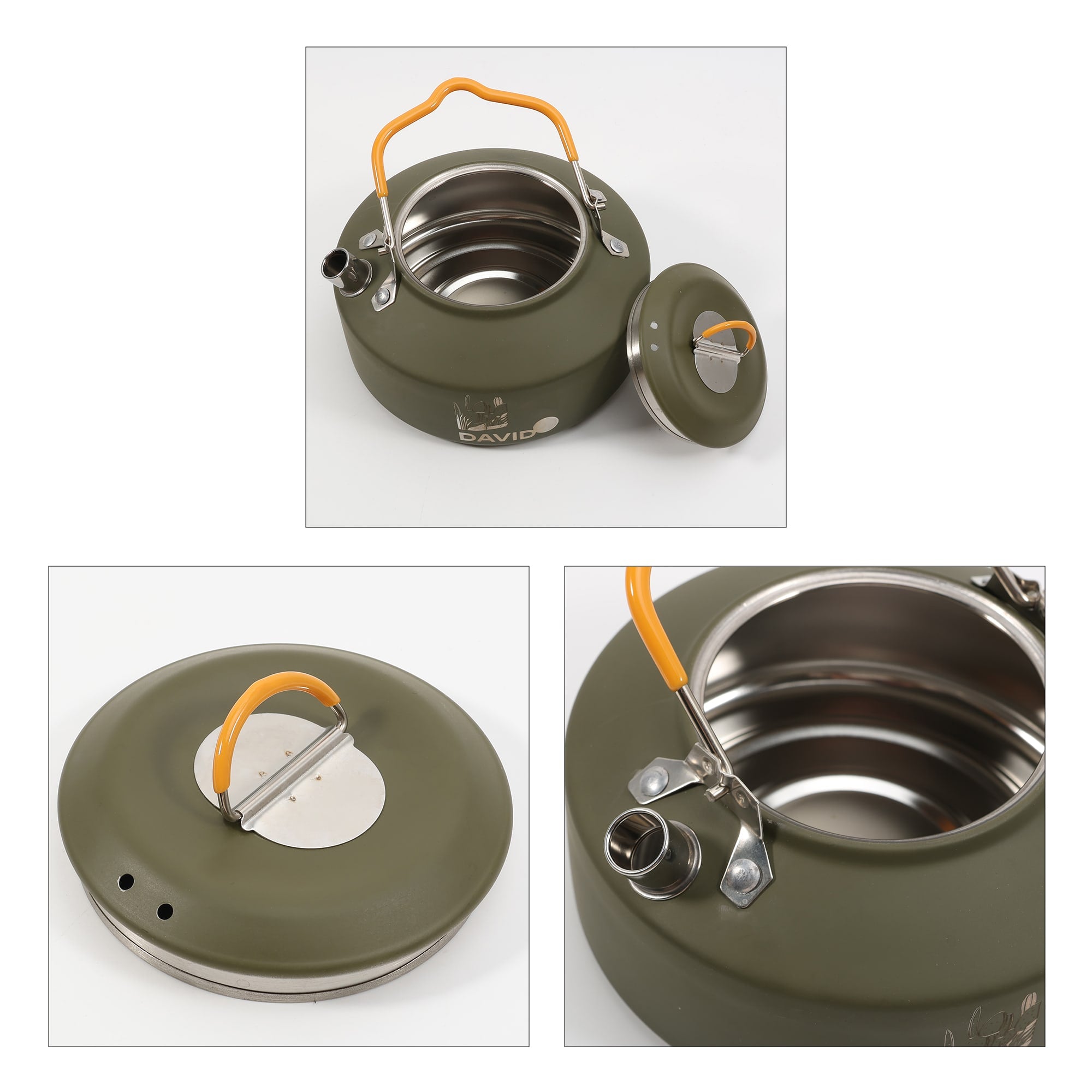 Camping Kettle Coffee Tea Pot with Lid
