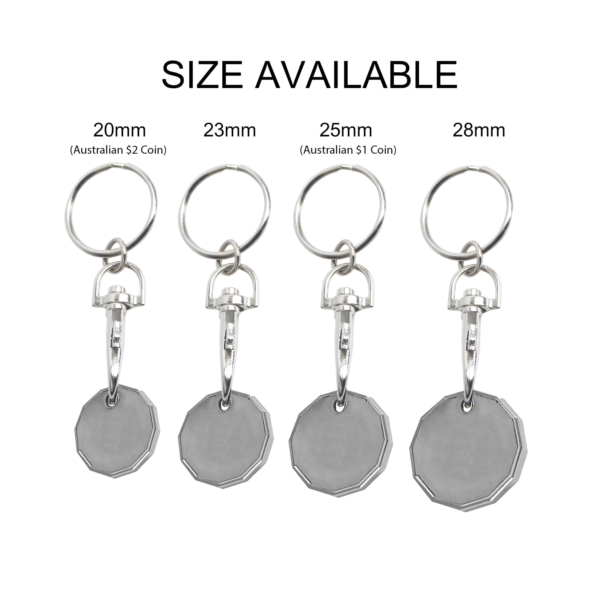 Enamel Trolley Coin Keyring