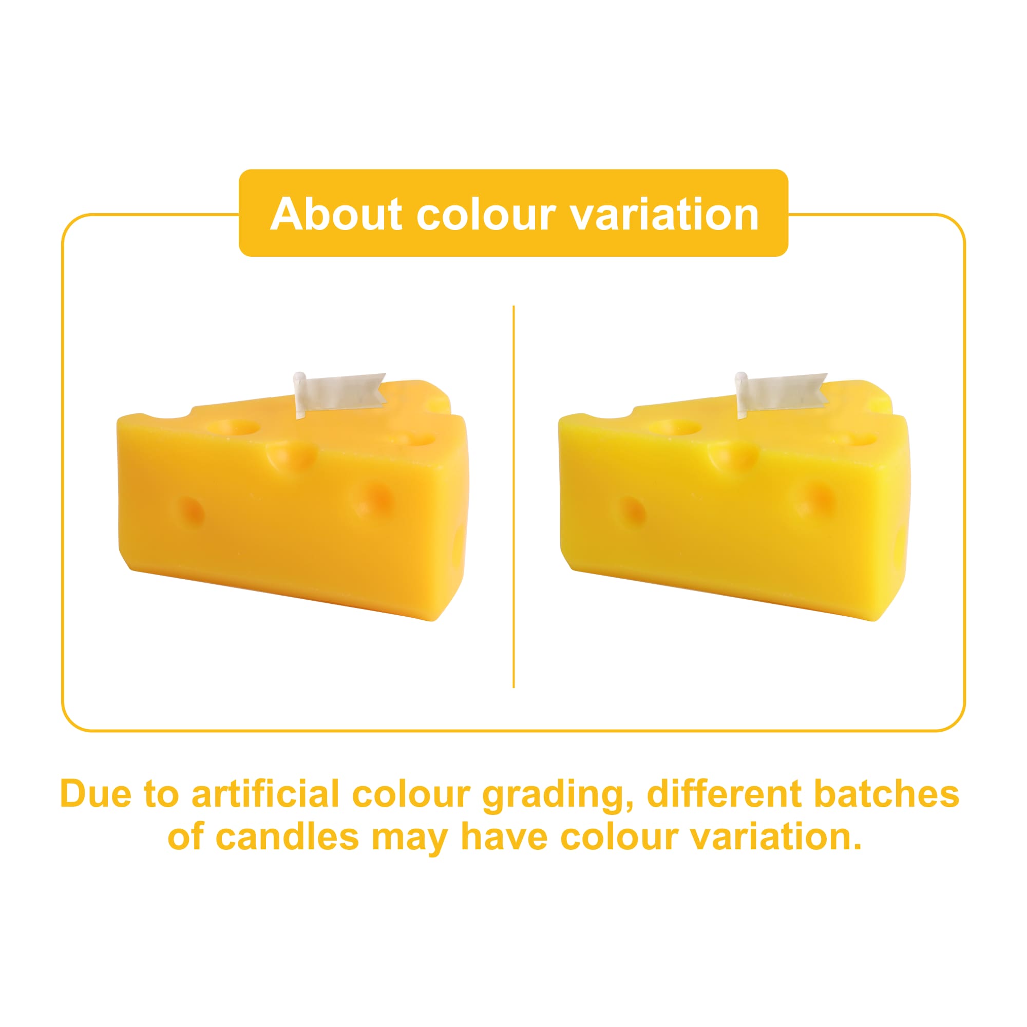 Triangle Cheese Shape Candles
