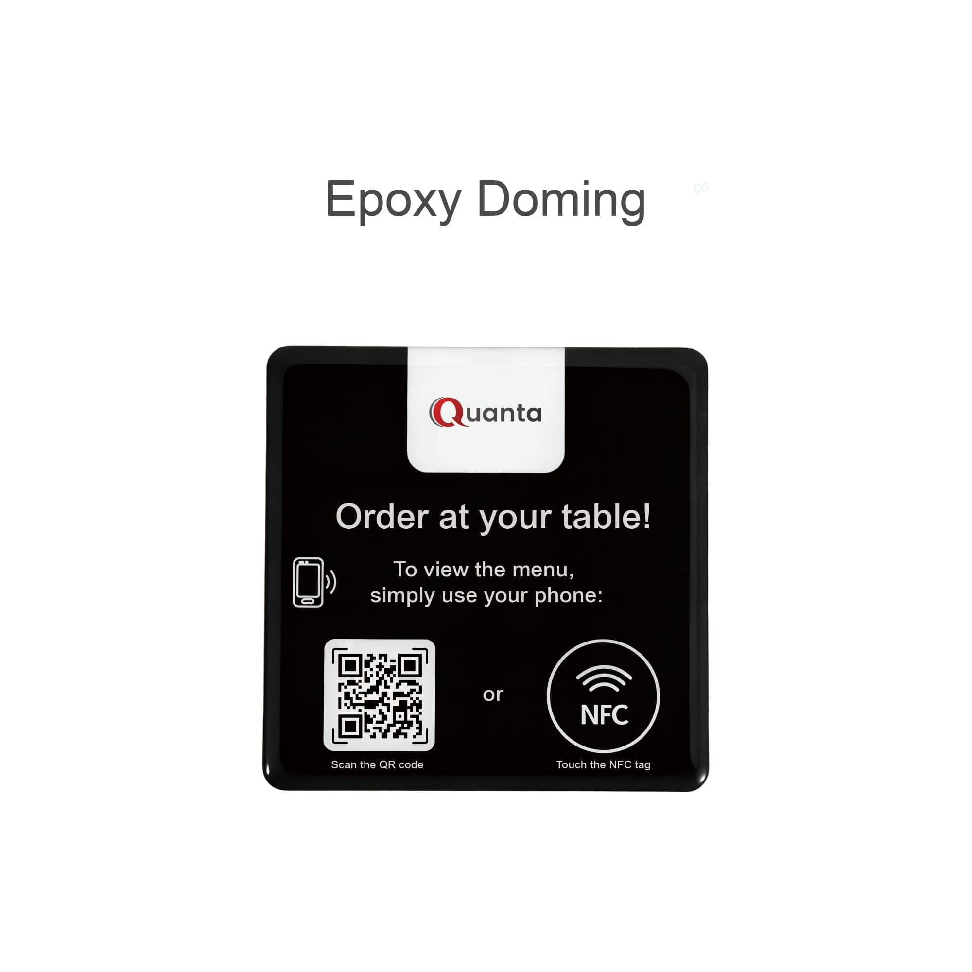 NFC Epoxy Food Ordering Desk Tag