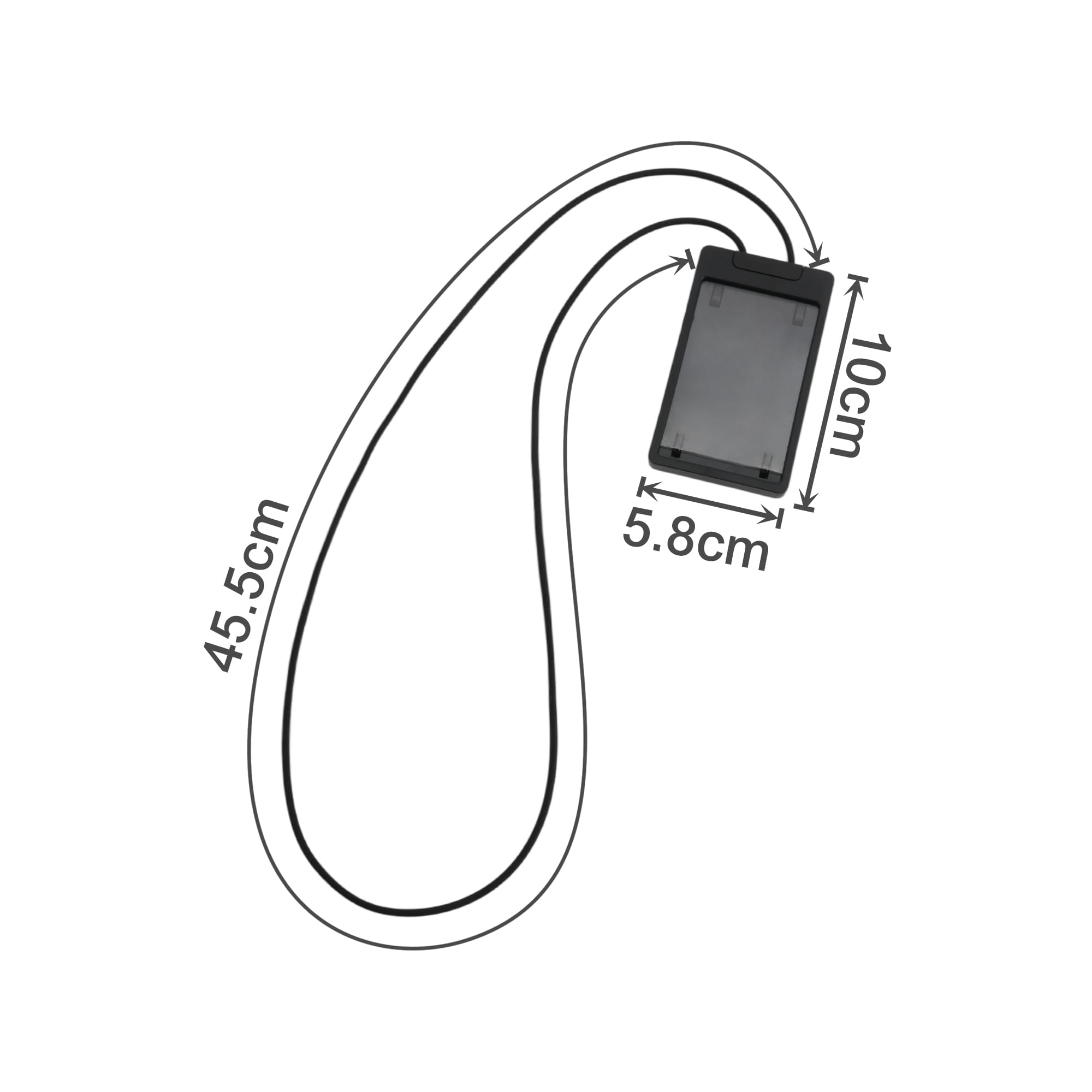 ABS Retractable Card Holder with Silicone Strap
