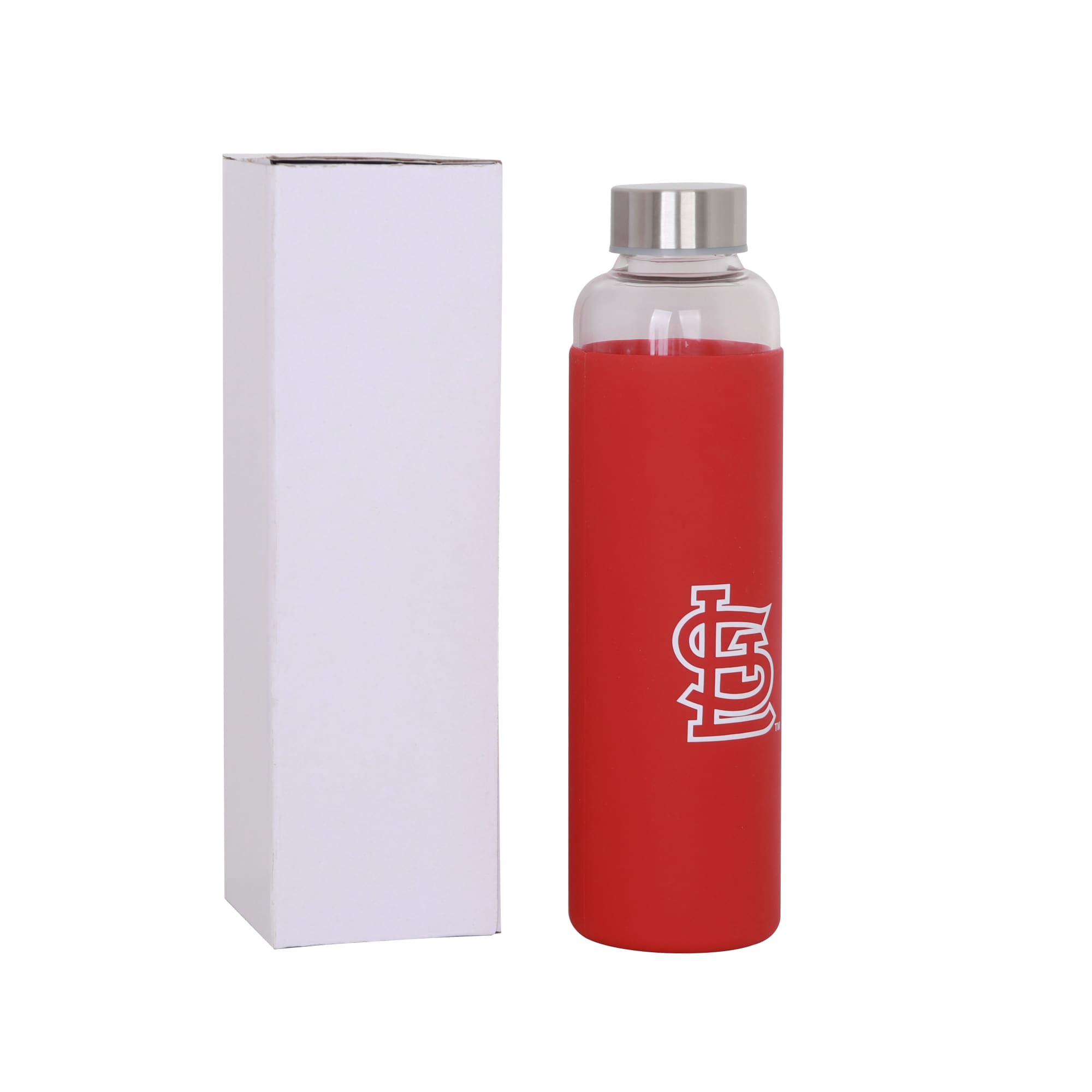 550ml Glass Drink Bottle with Stainless steel Lid