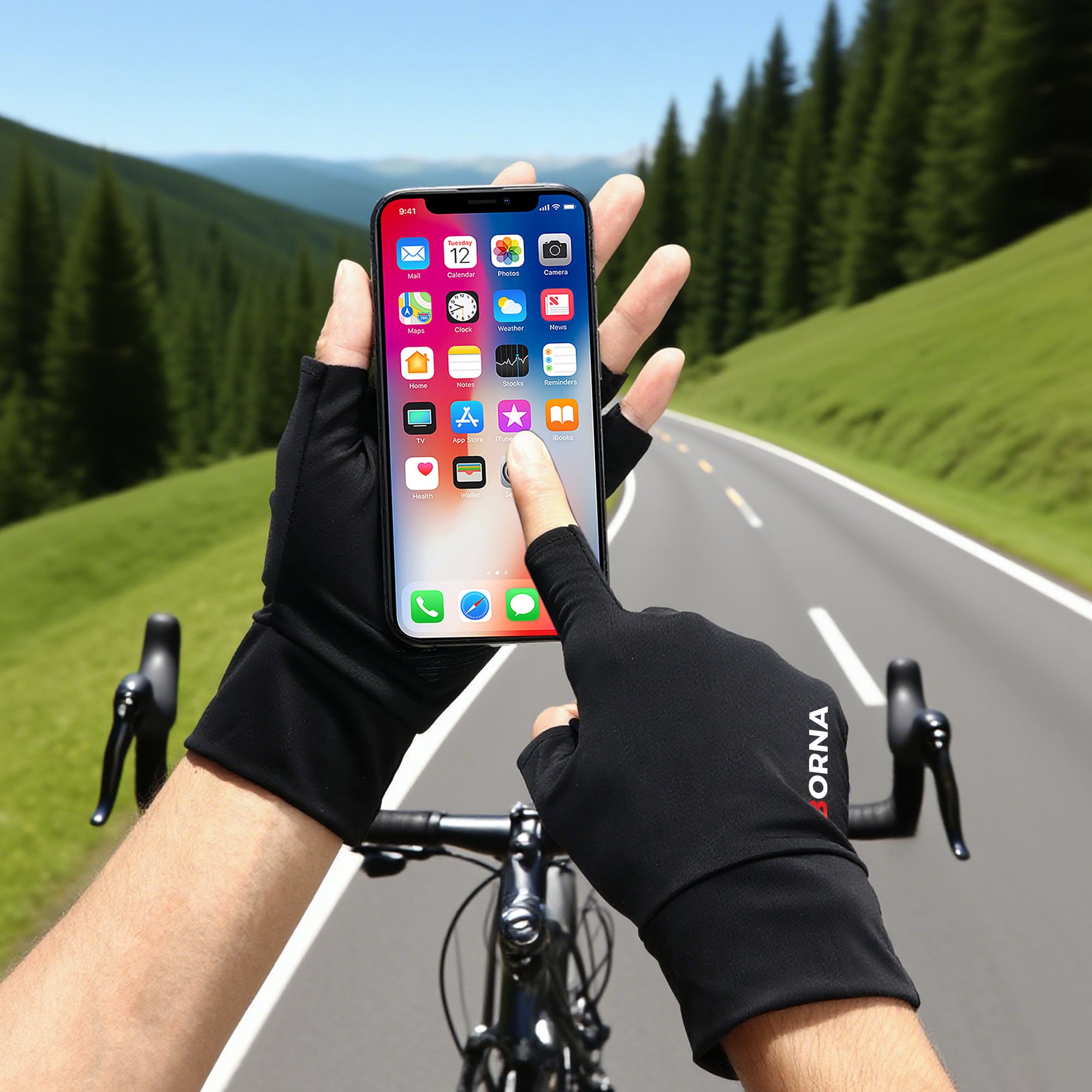 Sun Protection Fingerless Gloves