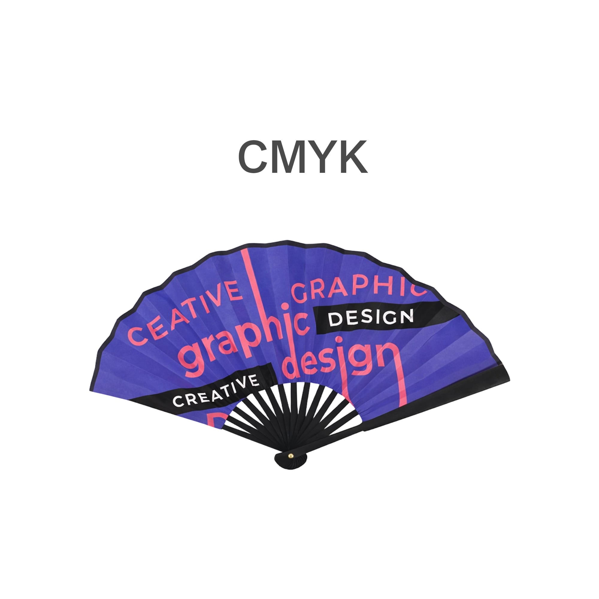 8inch Bamboo Fabric Hand Fan