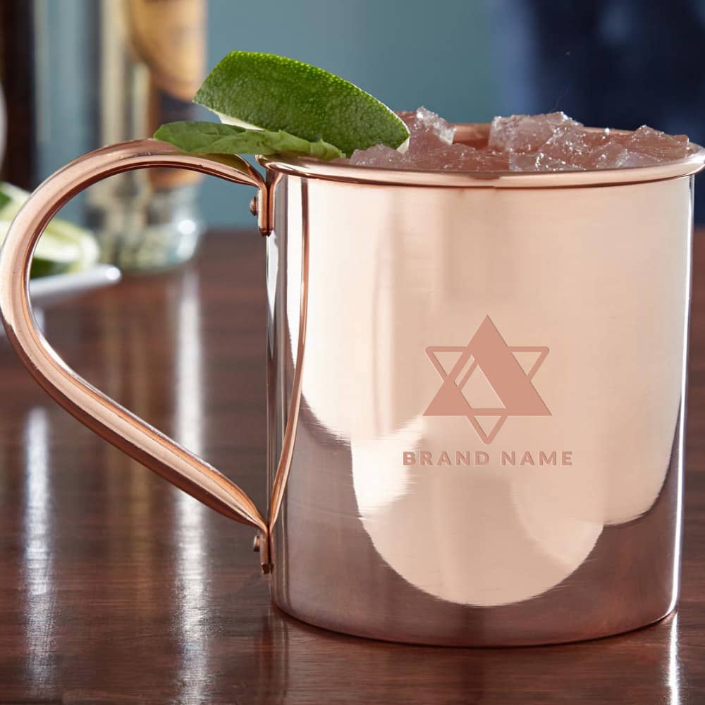 Engraved Moscow Mule Copper Mug