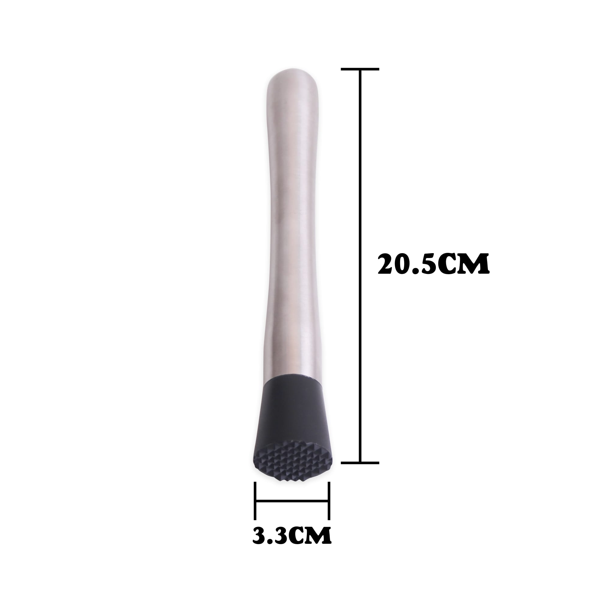 Short Stainless Steel Cocktail Muddler