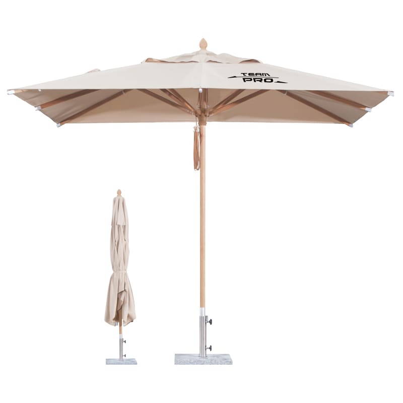 2.5x2.5m Wind-resistant Square Stock Colour Outdoor Umbrella