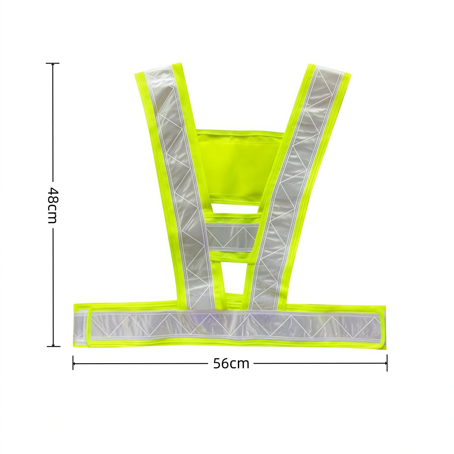 V-Shape Hi-Vis Reflective Adjustable Safety Vest