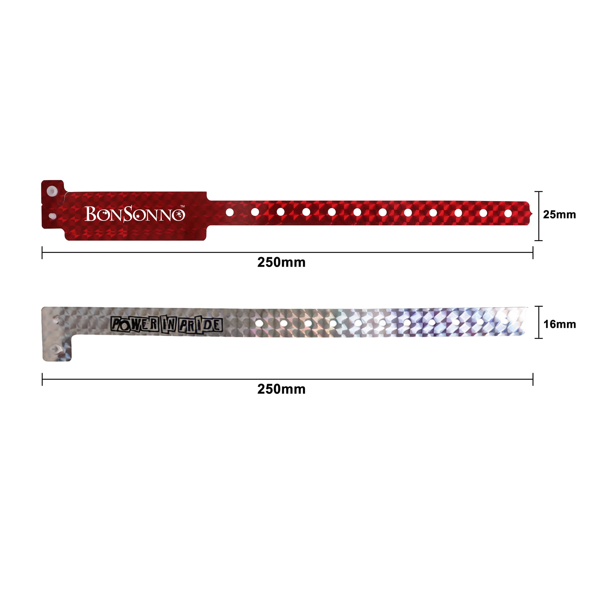 Disposable Holographic PVC Wristband