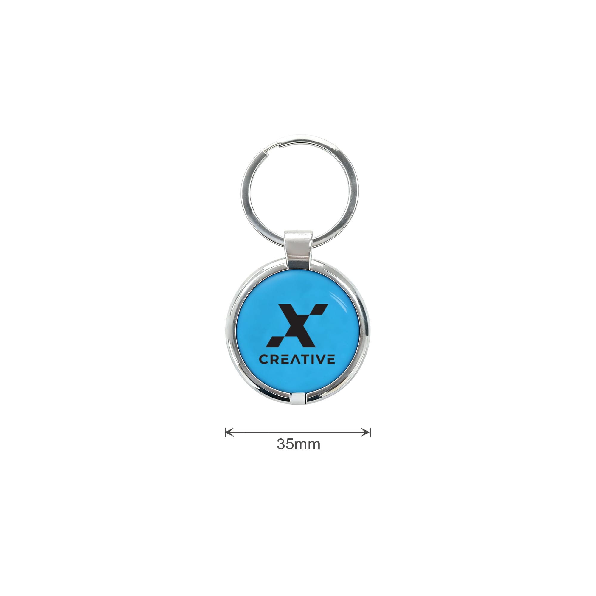 NFC Epoxy Round Tag with Metal Keyring