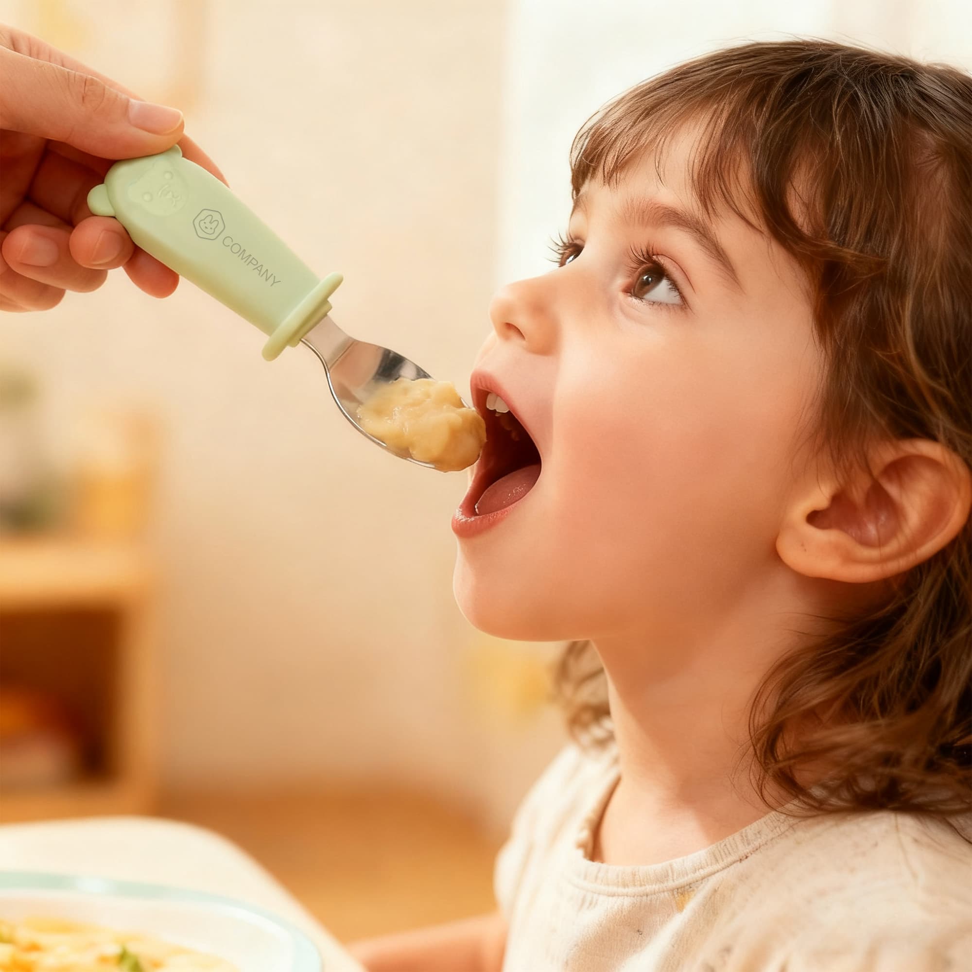 Silicone Stainless Steel Kids Cutlery
