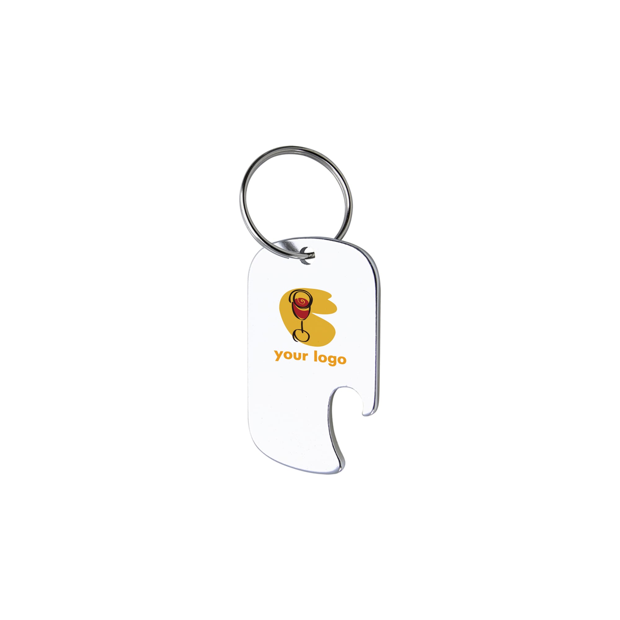 Dog Tag Bottle Opener Keyring