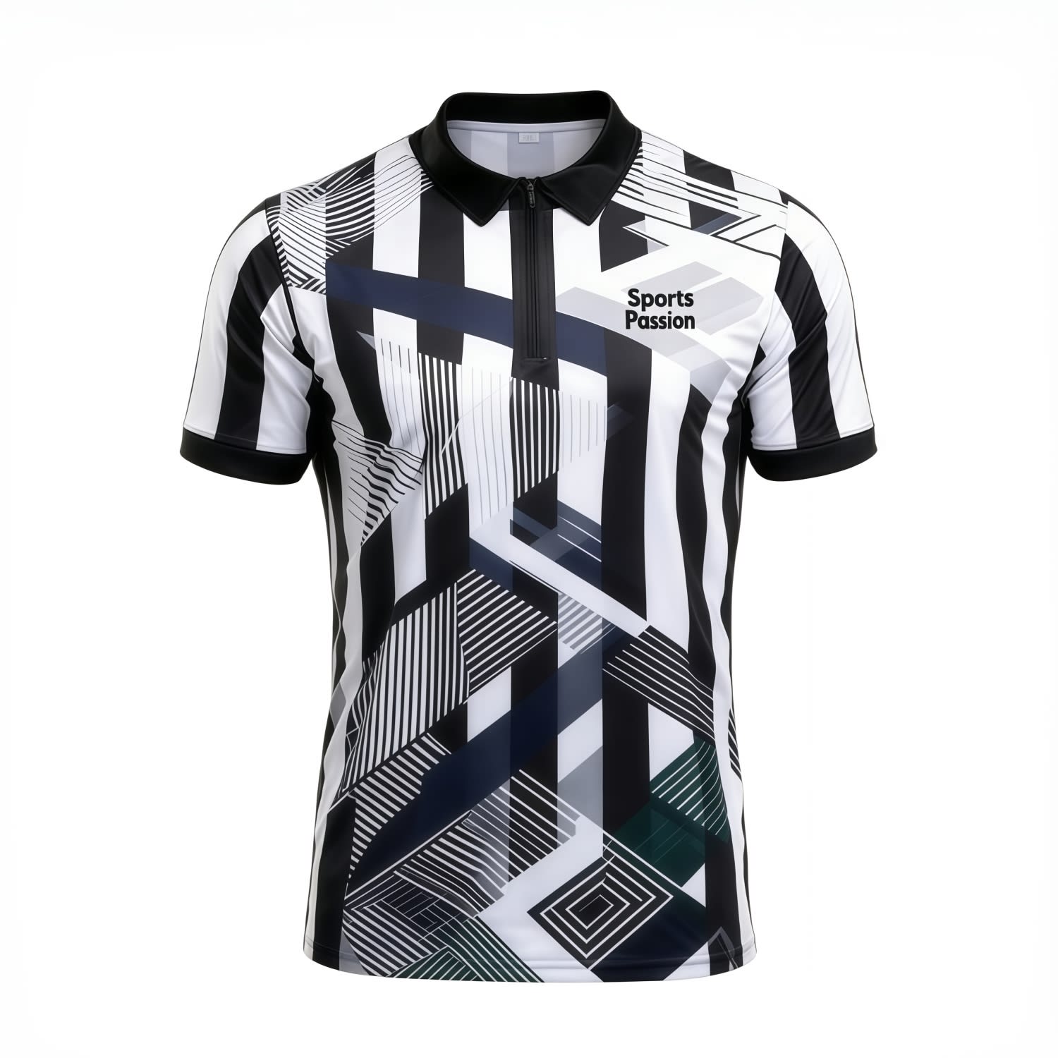 1/4 Zip Sublimated Short-Sleeve Referee Jersey