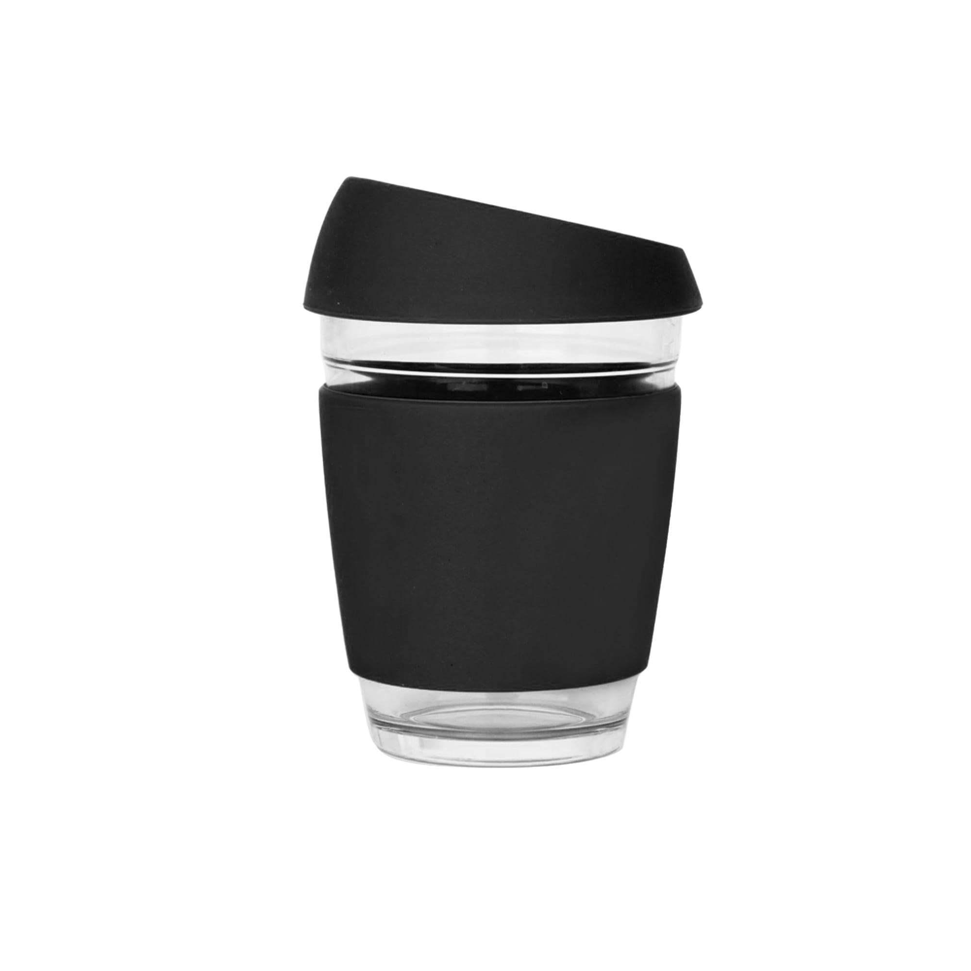 12 OZ Reusable Glass Coffee Cup