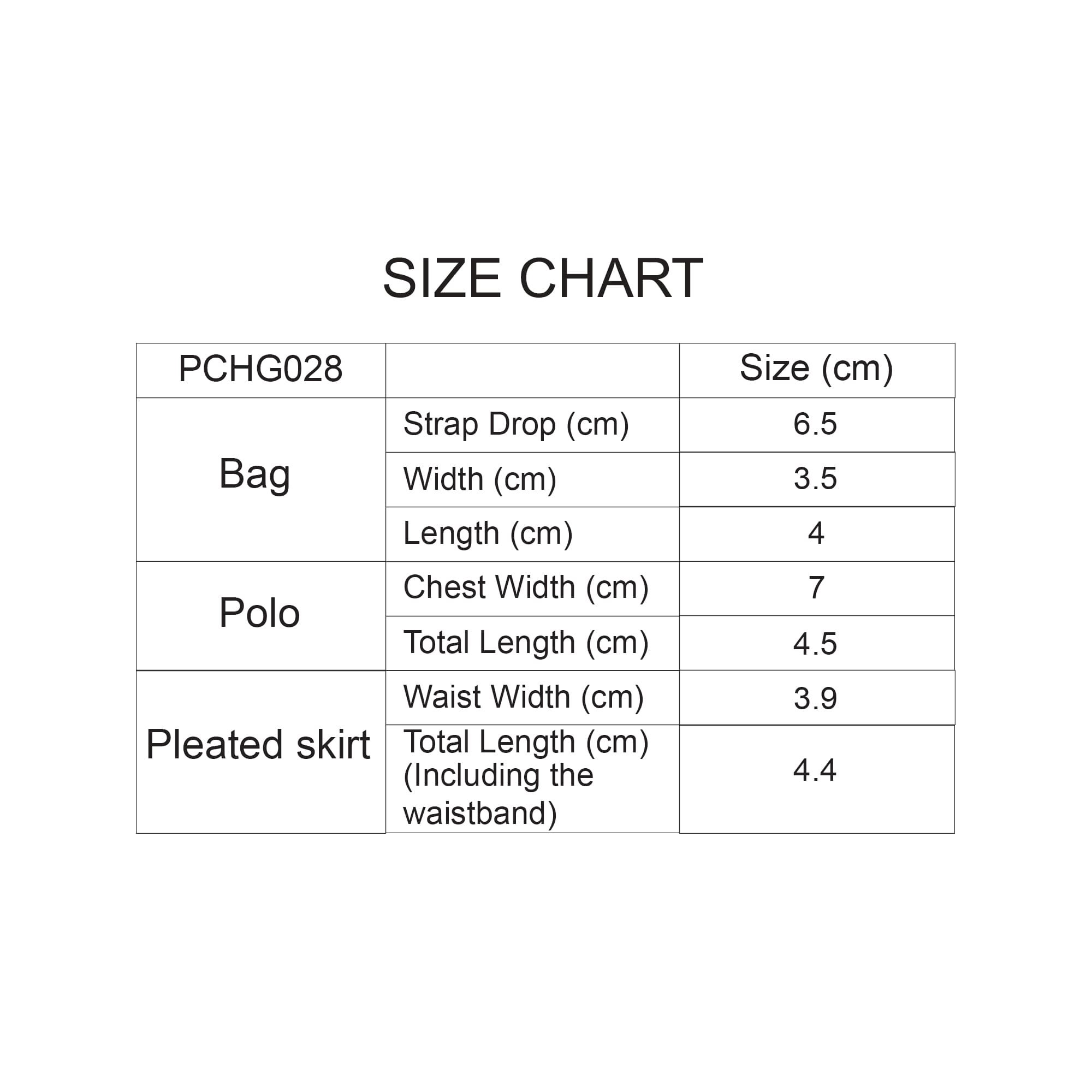 Plush Doll Uniform Set (15–17cm Doll)